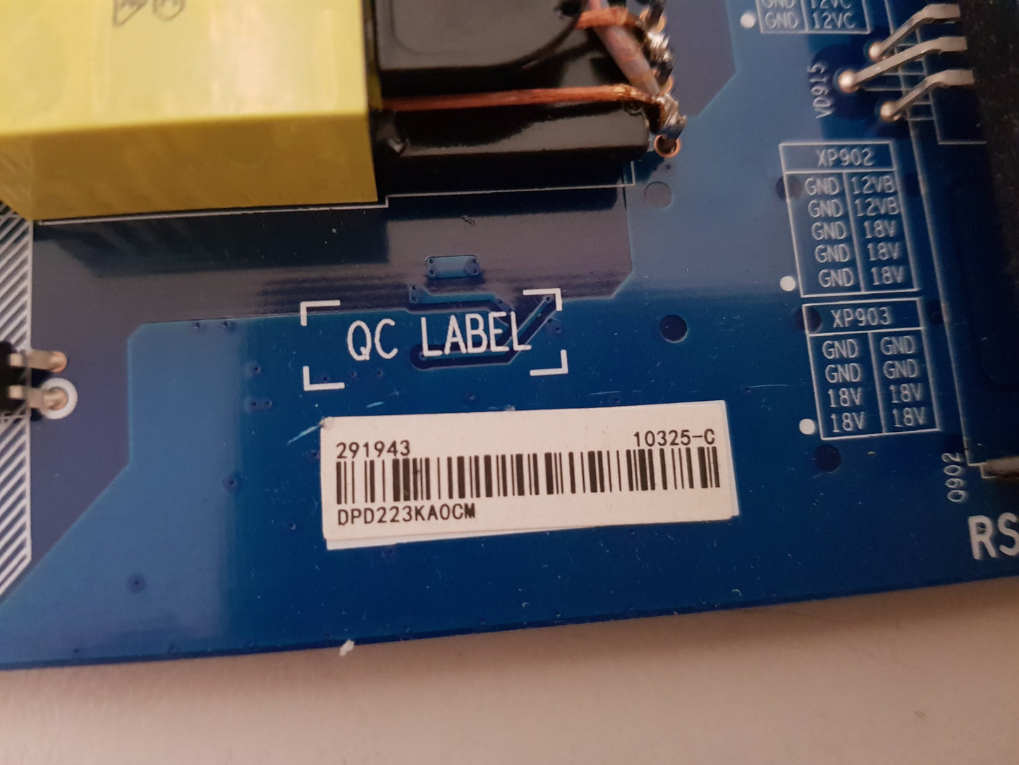 HISENSE 75U8HAU POWER SUPPLY BOARD 291943 RSAG7.820.10325/ROH