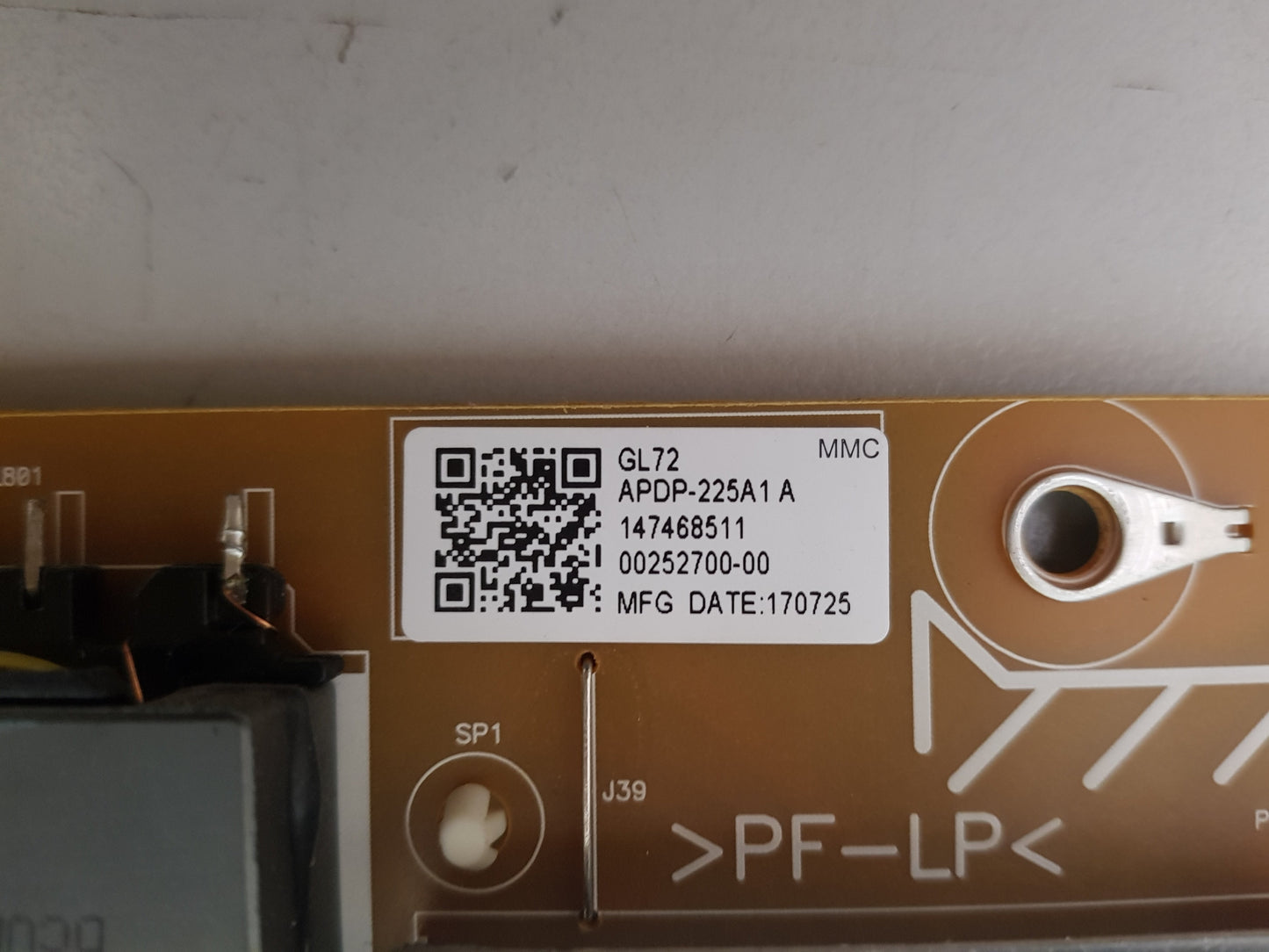 SONY KD- 65X8500E POWER SUPPLY BOARD GL72 APDP-225A1 147468511 2955037103