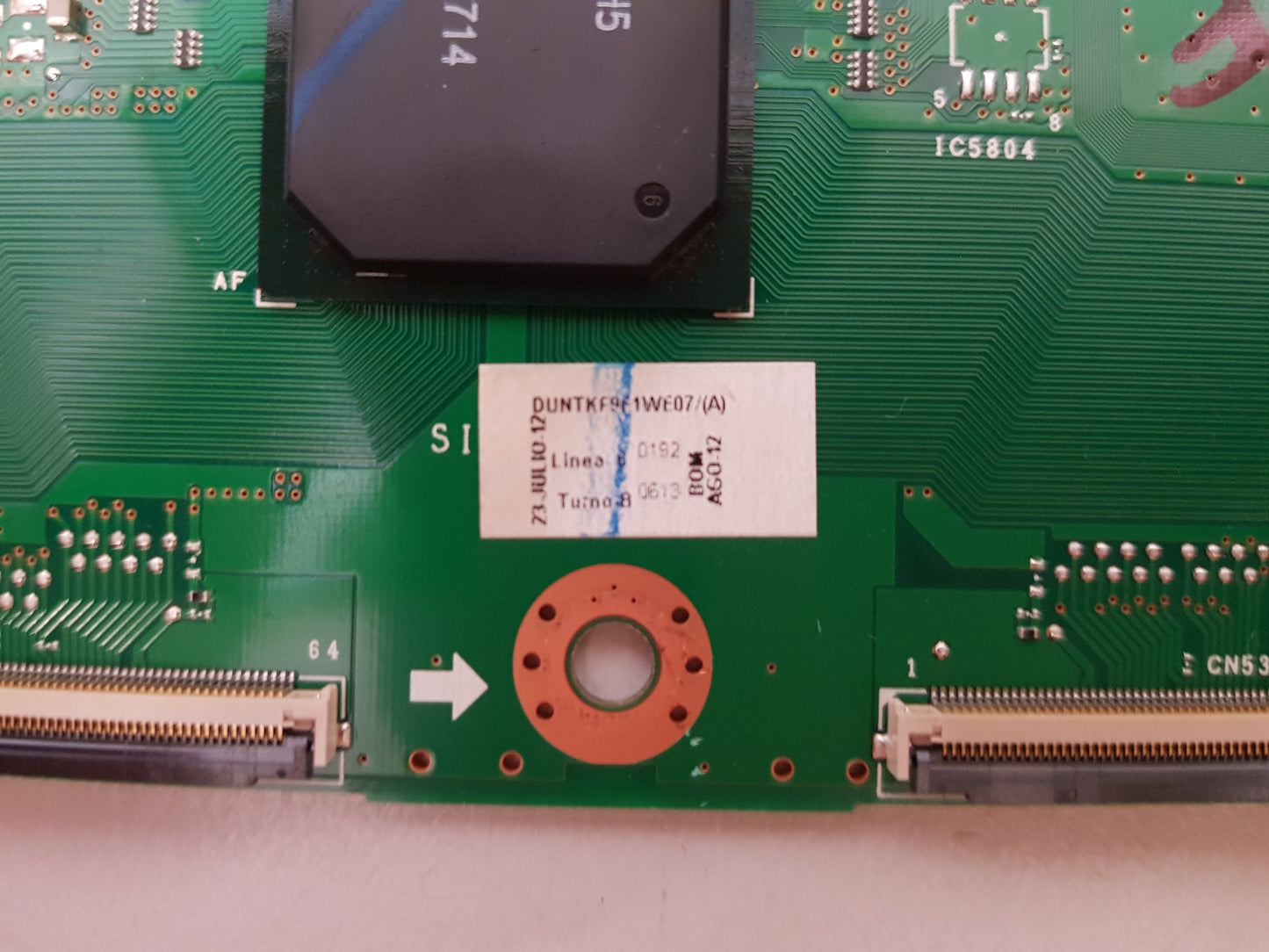 SHARP LC-80LE940X T-CON BOARD QPWBXF961WJZZ QKITPF961WJTX DUNTKF961WE07