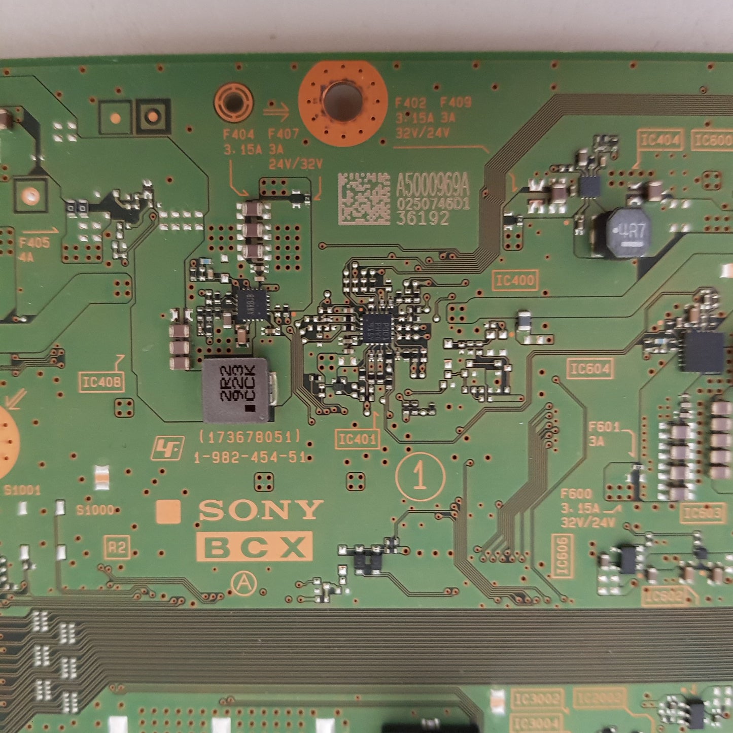 SONY 65X7500F MAIN BOARD BCX A5000969A 173678051 1-982-454-51