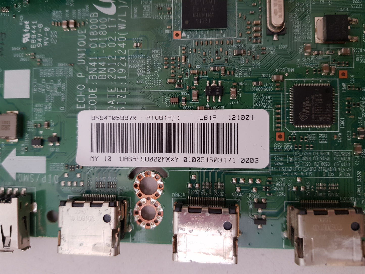 SAMSUNG UA65ES8000 (VER-AH01) MAIN BOARD BN94-05997R BN41-01800B