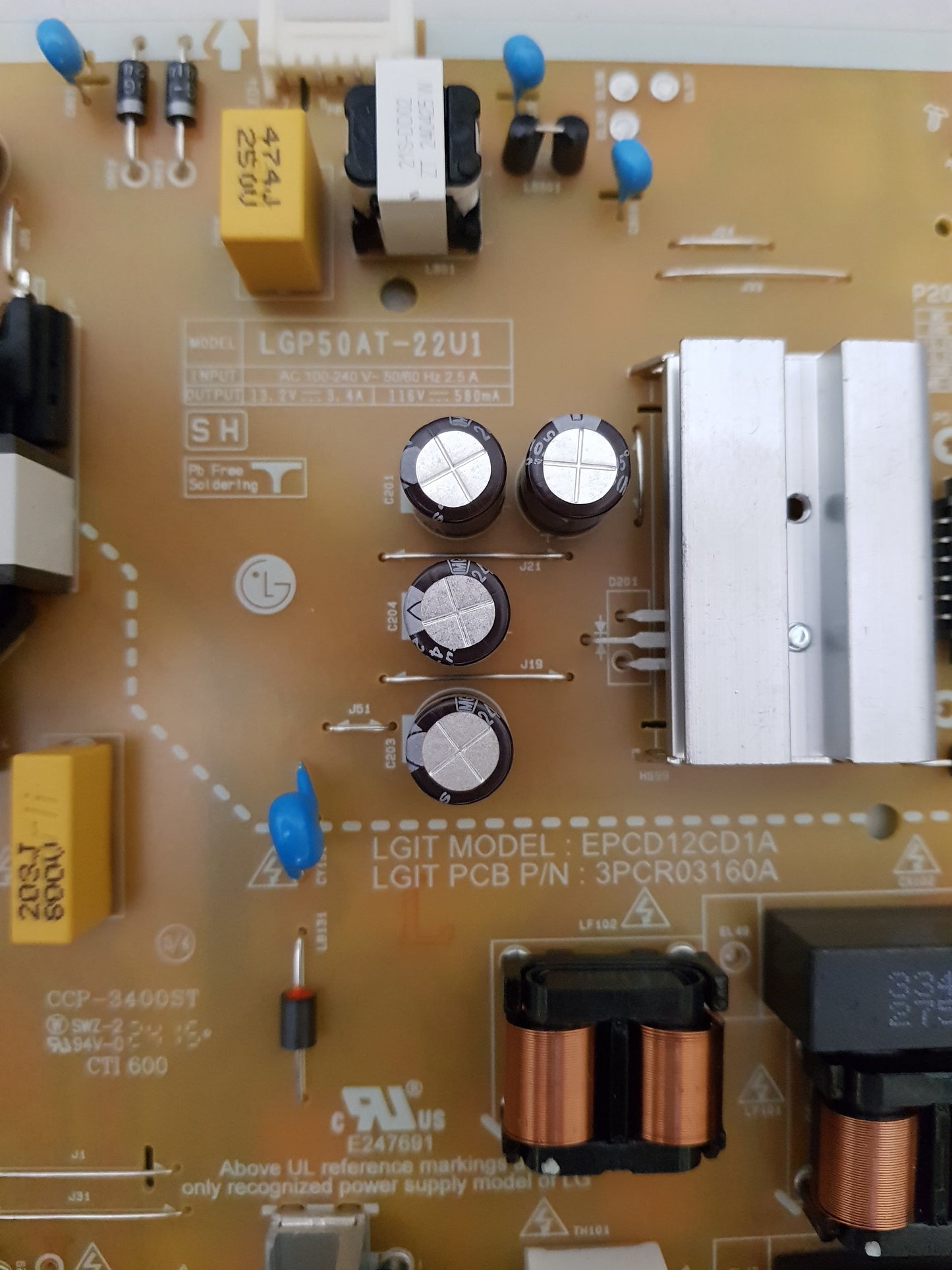 LG 50UT8050PSB LGP50AT-22U1 EAY65895570