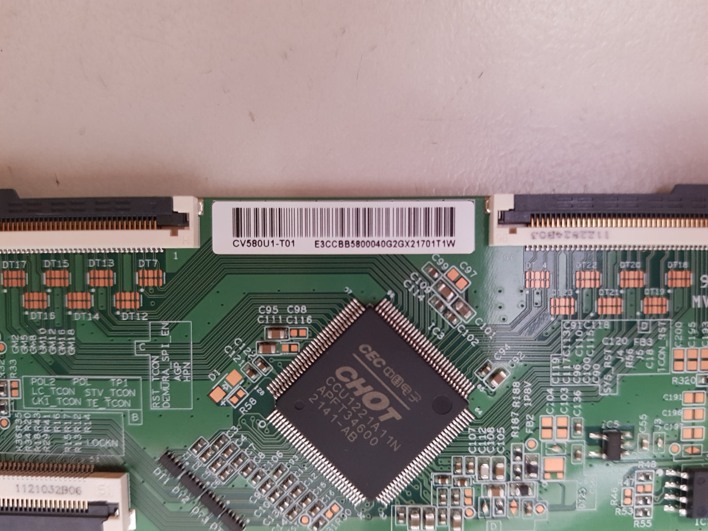 HISENSE 58A6HAU T-CON BOARD CV580U1-T01 E3CCBB5800040G