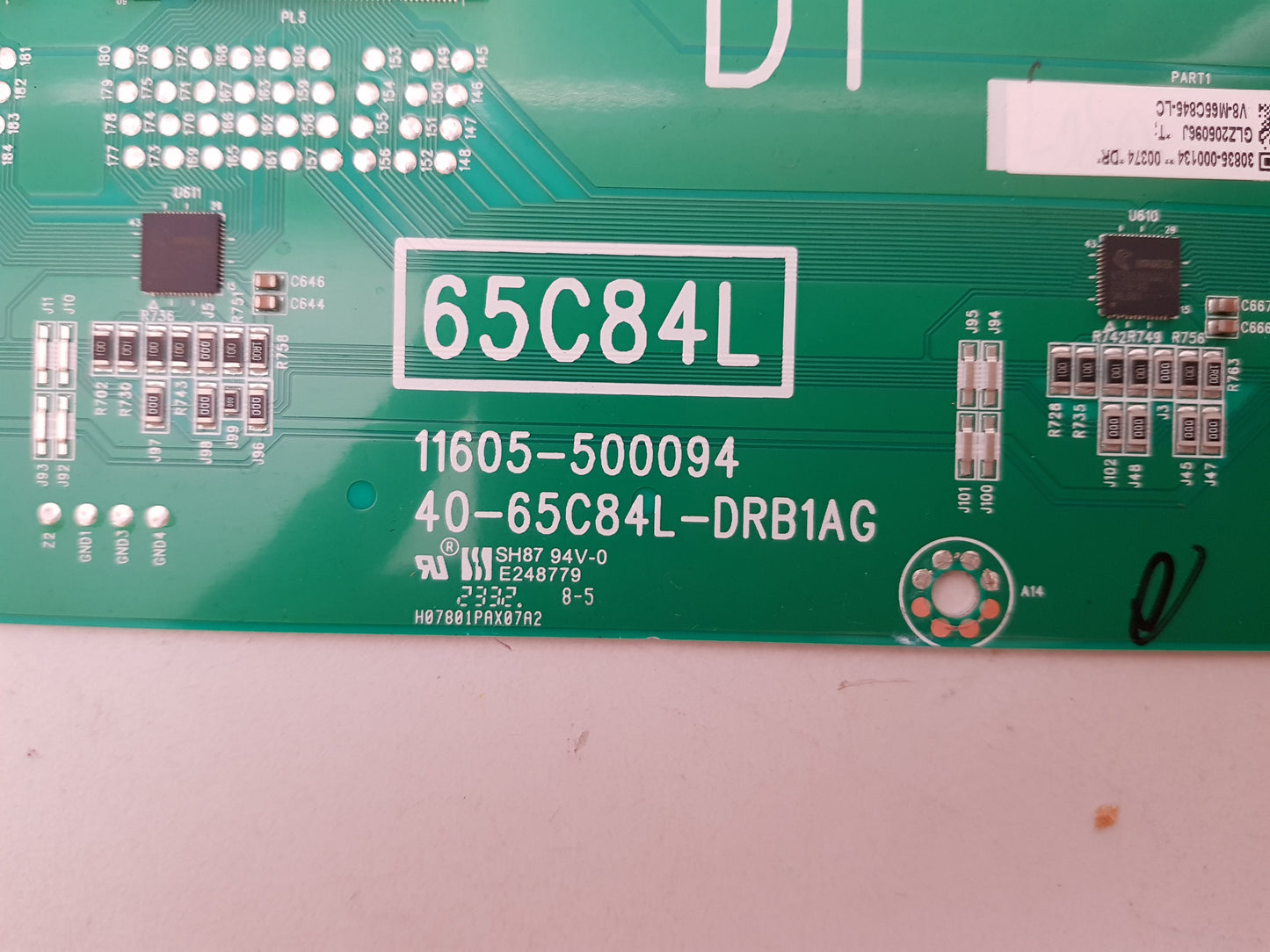 TCL 65C845 LED DRIVER BOARD (LEFT) 11605-500094 40-65C84L-DRB1AG