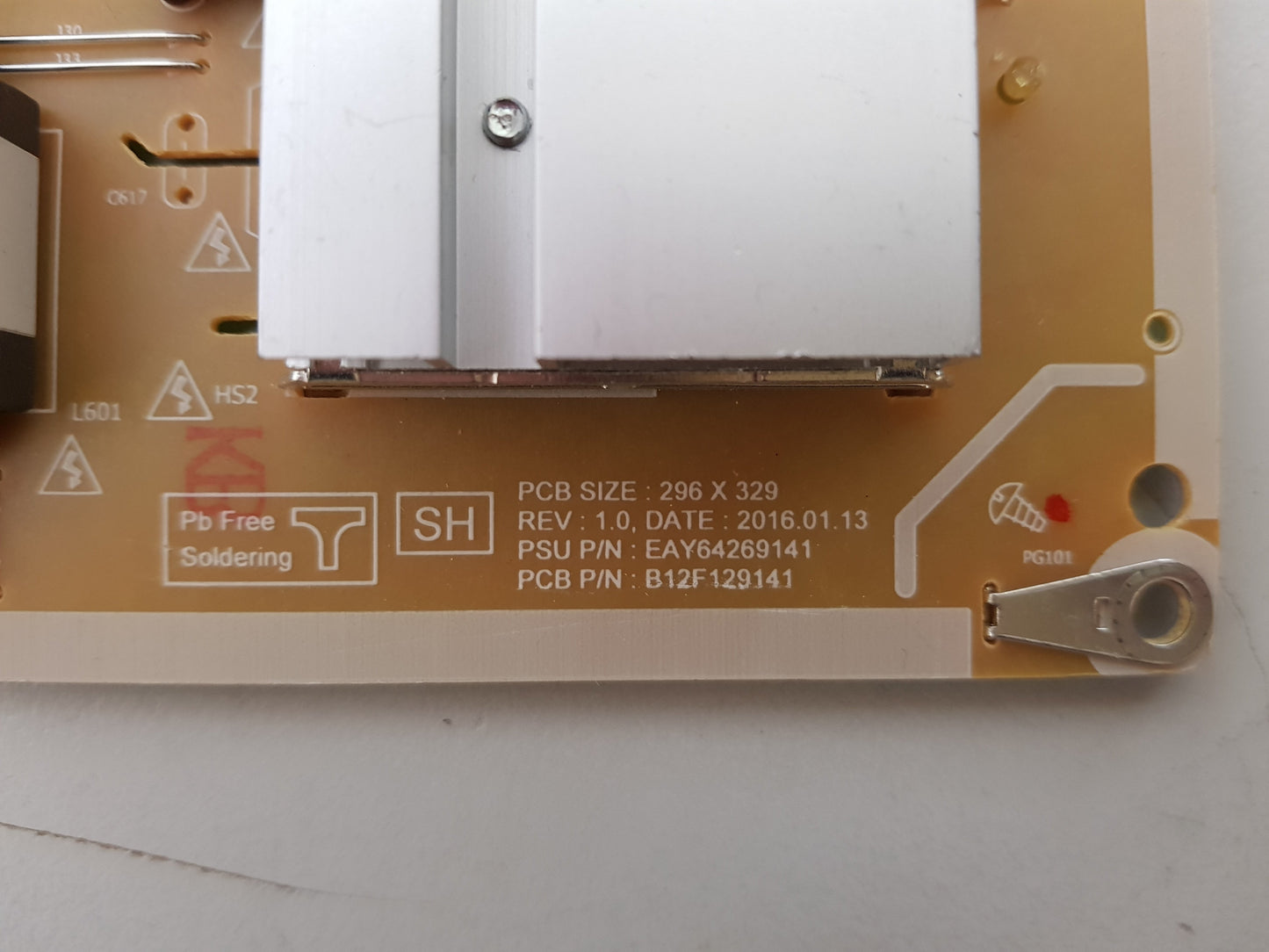 LG 75UH656T POWER SUPPLY BOARD EAY64269141 LGP75L-16UH12 B12F129141
