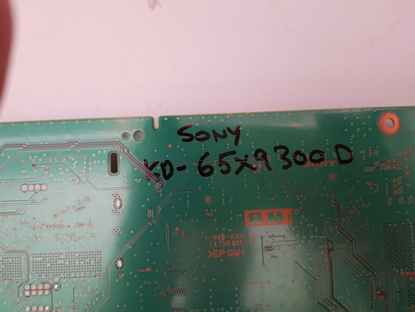 SONY KD- 65X9300D MAIN BOARD A2094424A 1-980-833-11