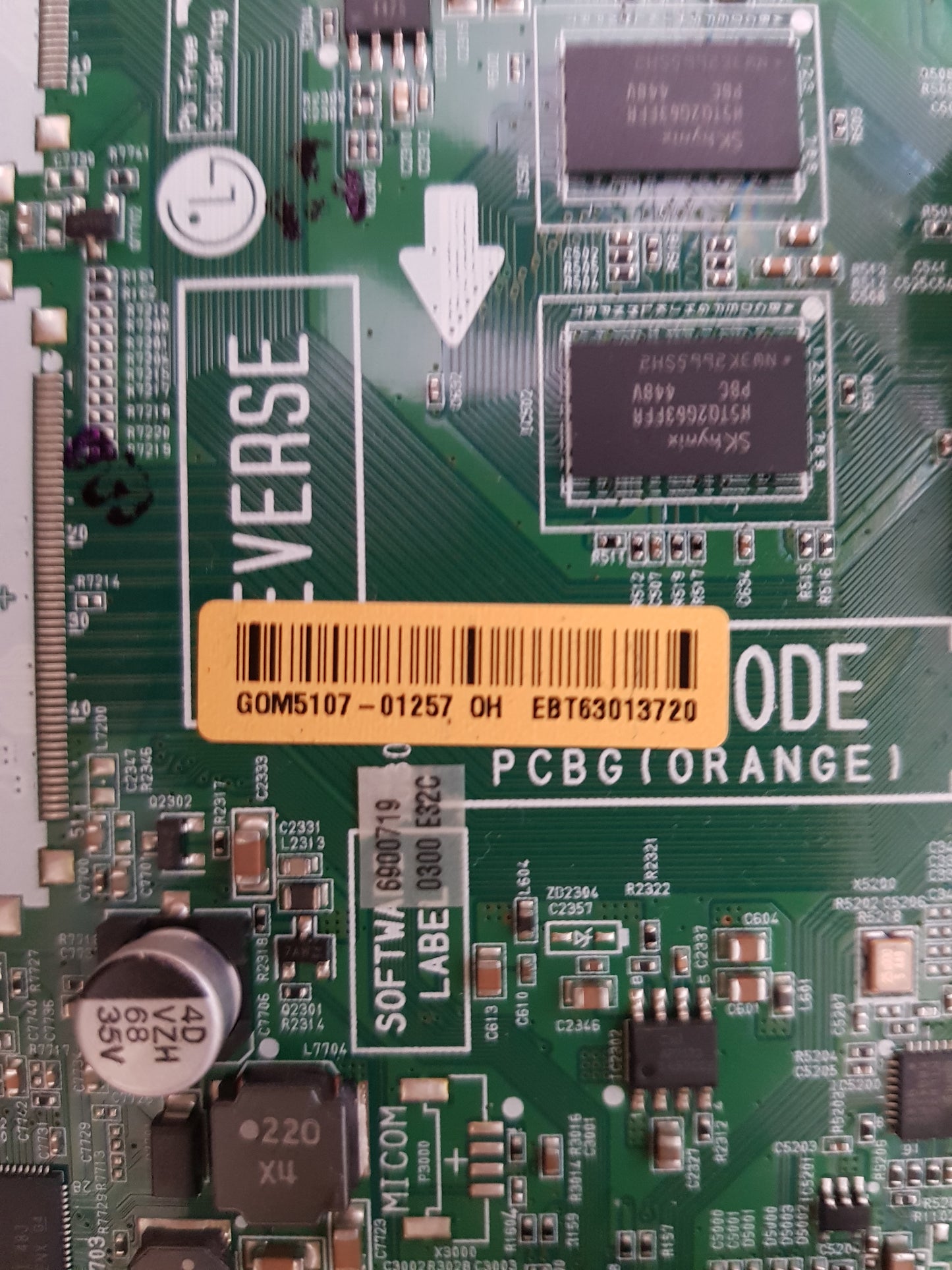 LG 55LB6500 -TH.AAUWLH MAIN BOARD EBT63013720 62305516 EAX65363904 1.2