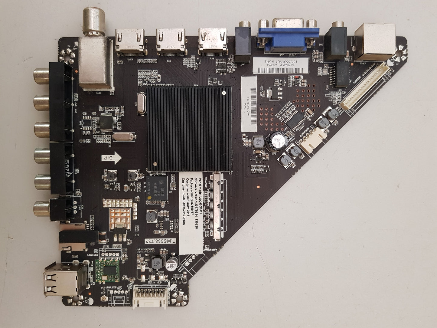 AKAI AK652017UHDS MAIN BOARD T.MS638.733
