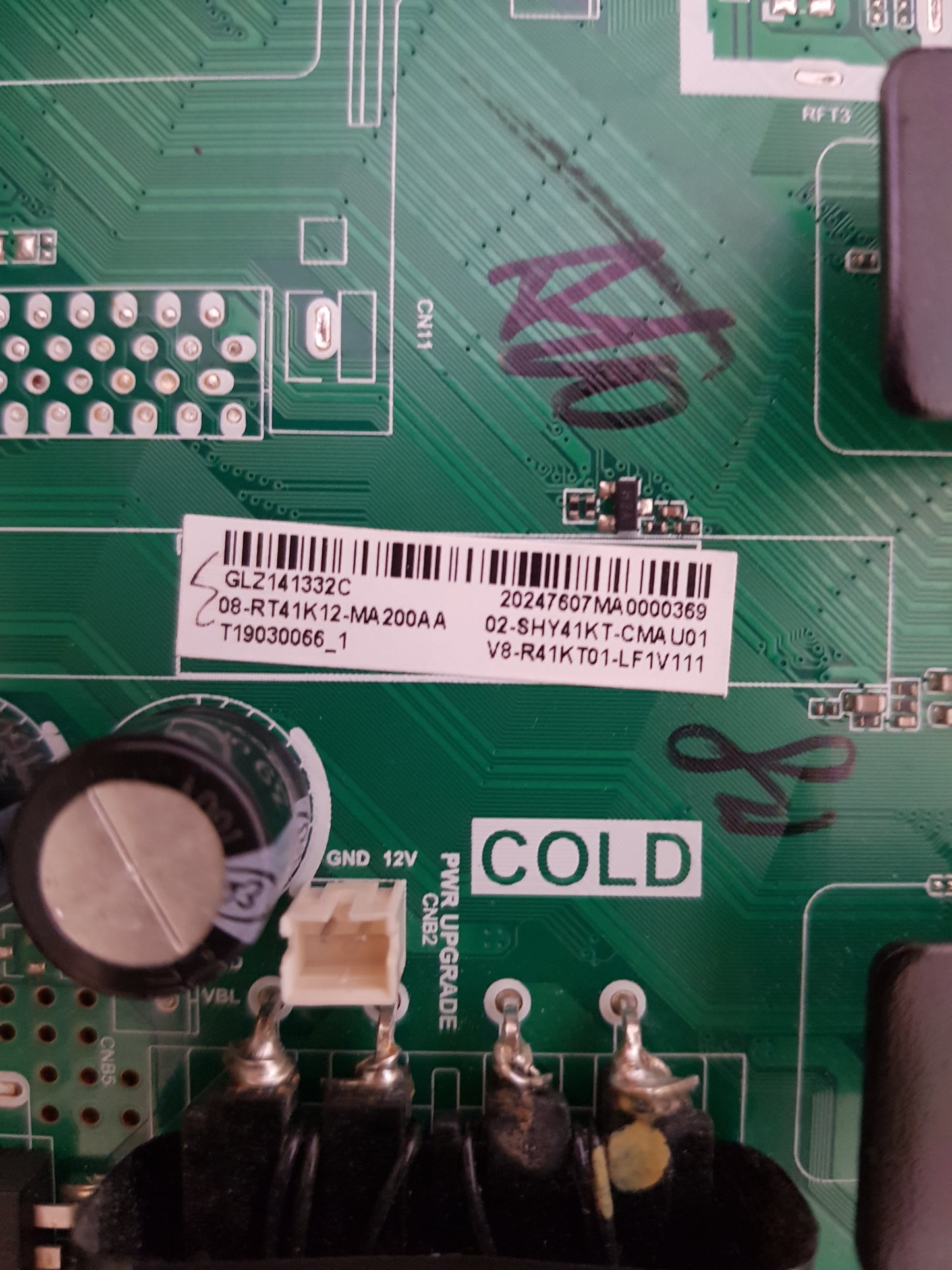 TCL 43S6800FS MAIN BOARD RT41K RTK2841 TPD.RT2841.PB772