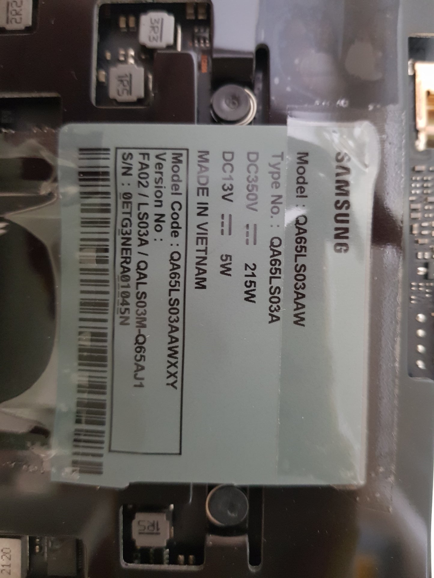 SAMSUNG QA65LS03AA WXXY (VER FA02) MAIN BOARD BN94-1686AQ