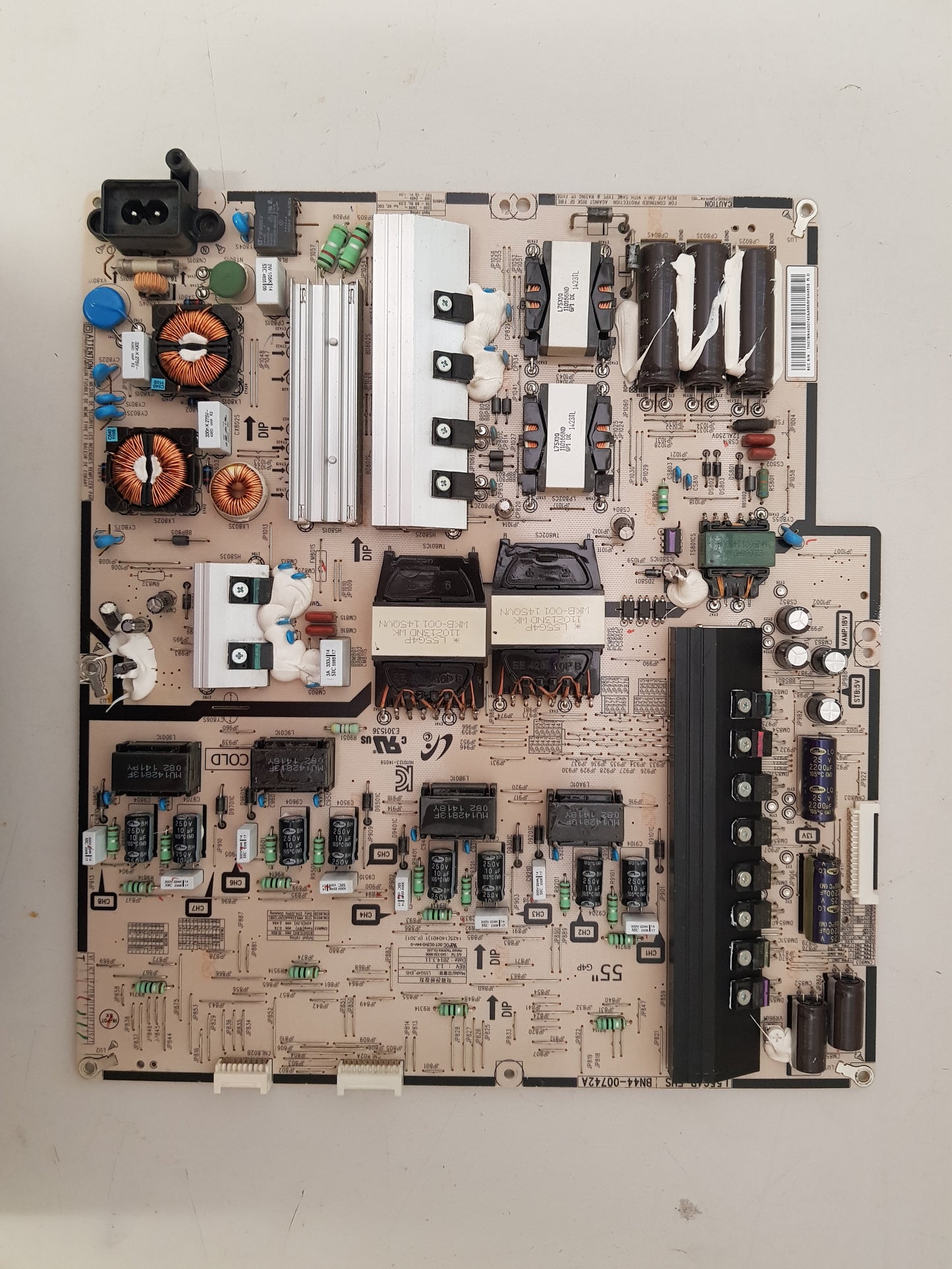 SAMSUNG UA48HU8500 POWER SUPPLY BOARD BN44-00742A L55G4P_EHS