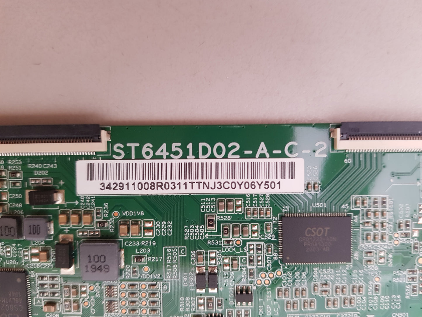 HITACHI 65UHDSM8 T-CON BOARD ST6451D02-A-C-2