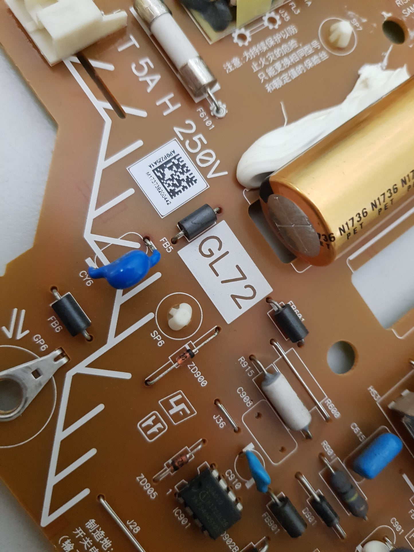 SONY KD- 65X7000E POWER SUPPLY BOARD GL72 APDP-225A1 A