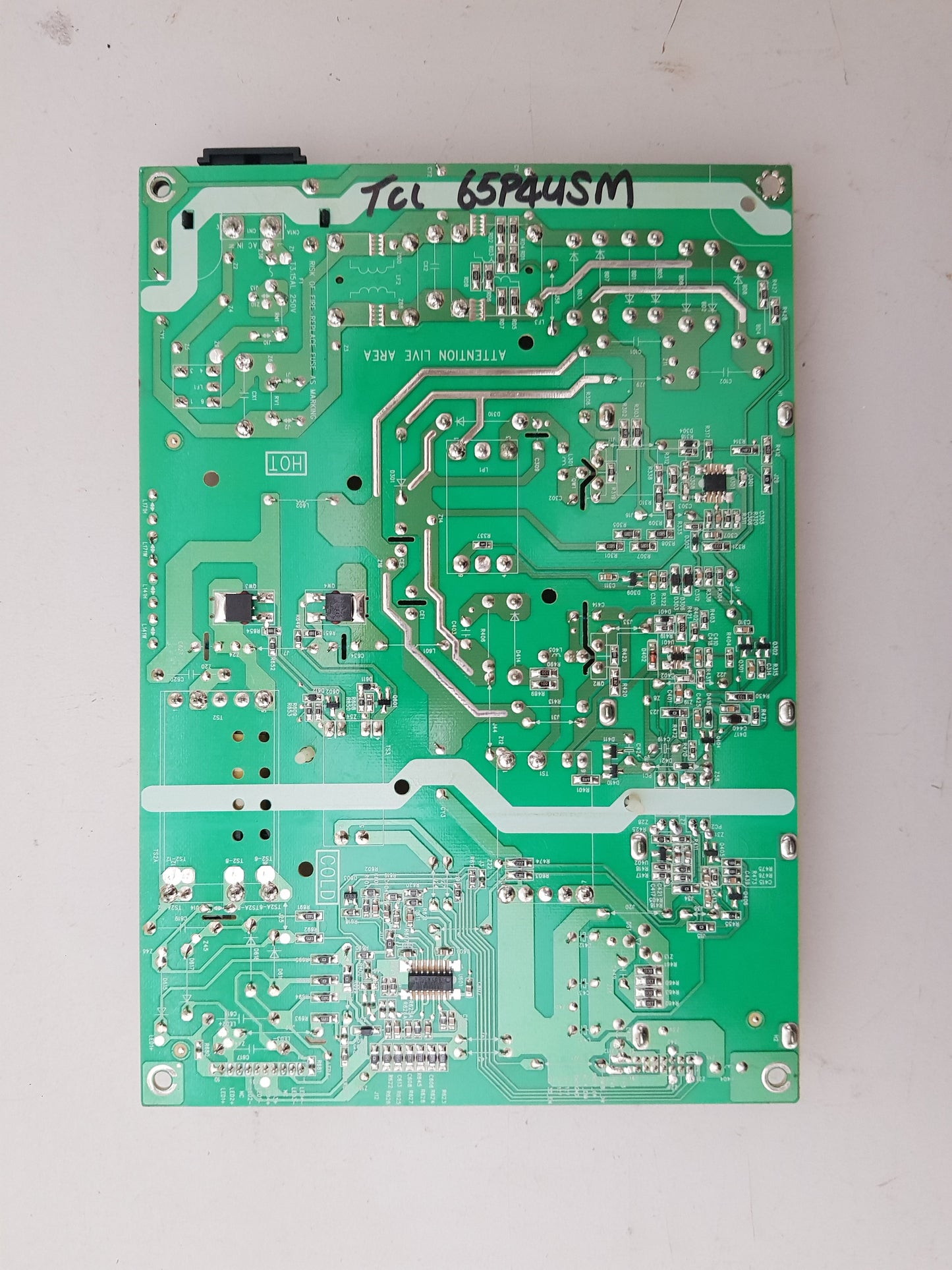 TCL 65P4USM POWER SUPPLY BOARD 08-L171WD2-PW200AA 40-L141W4-PWC1CG