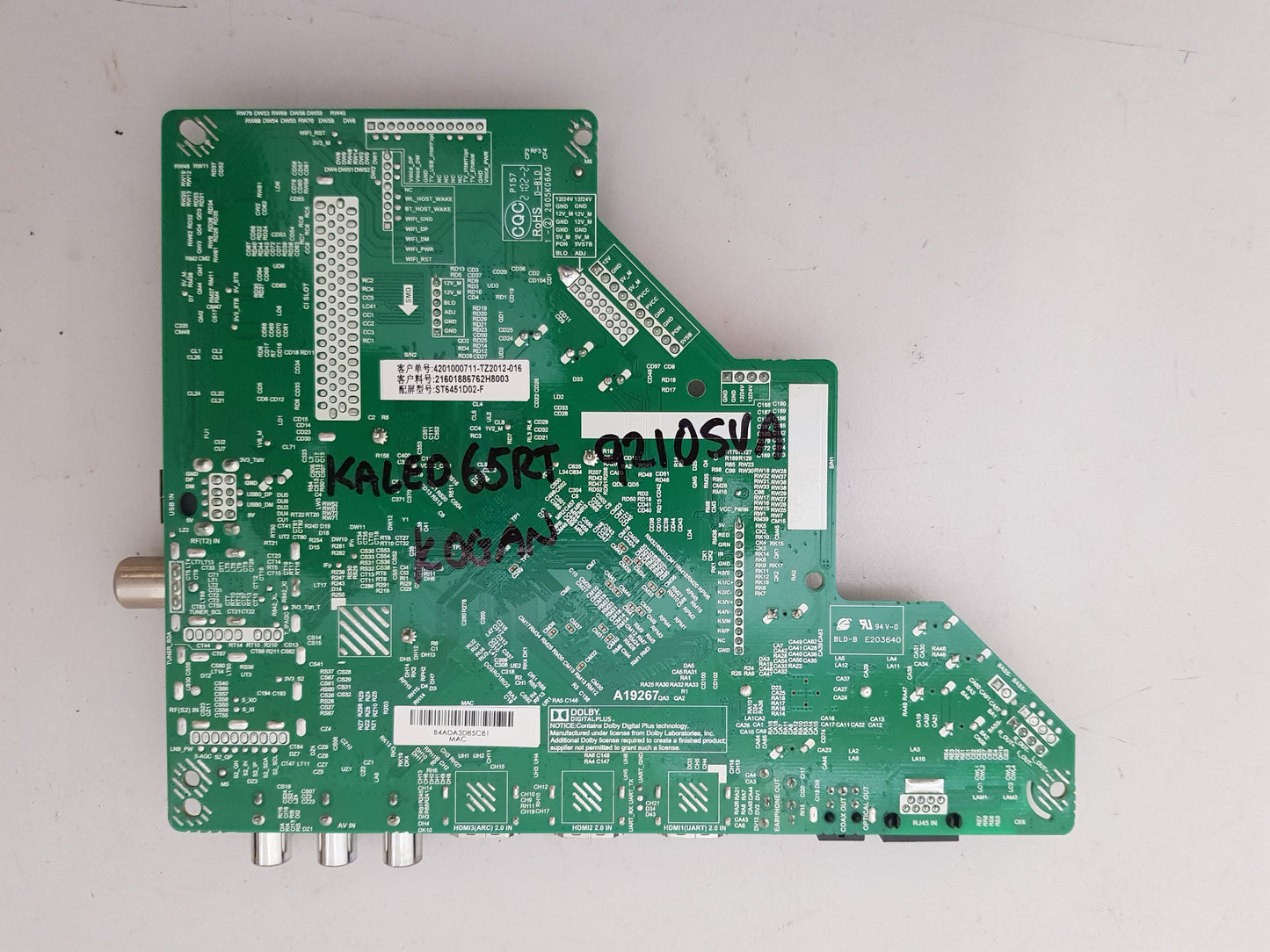 KOGAN KALED65RT9210SVA MAIN BOARD TD.MS6886.762