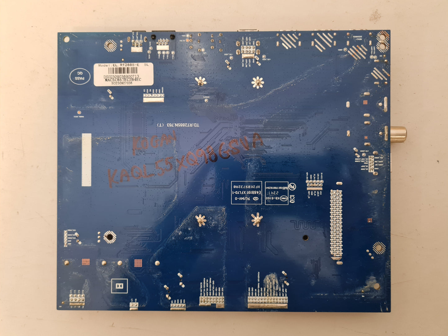 KOGAN KAQL55X98GSVA MAIN BOARD EL.RT2885-E ST5461D20-5