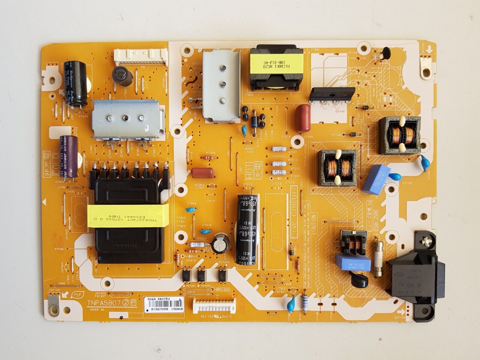 GENUINE PANASONIC THL50EM6A POWER SUPPLY BOARD TNPA5807 (2)(P)