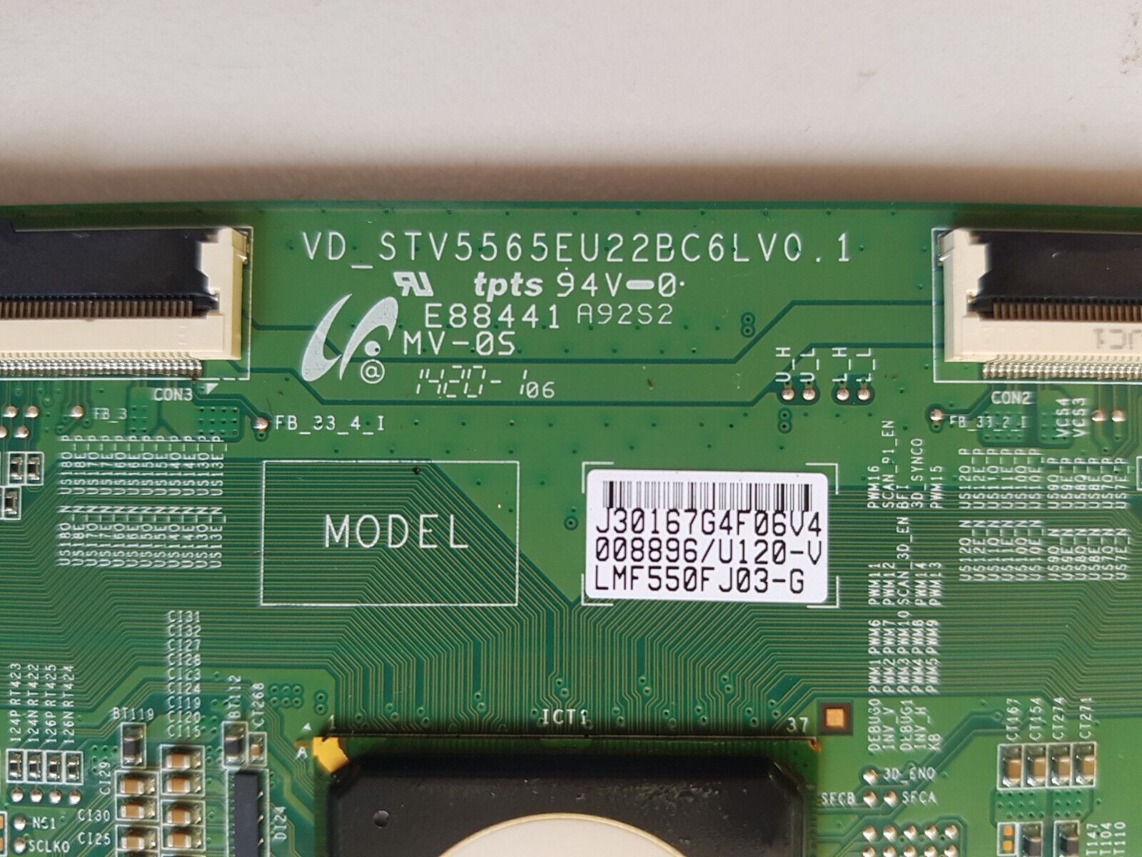 GENUINE SAMSUNG UA65HU9000 T-CON BOARD VD_STV5565EU22BC6LV0.1