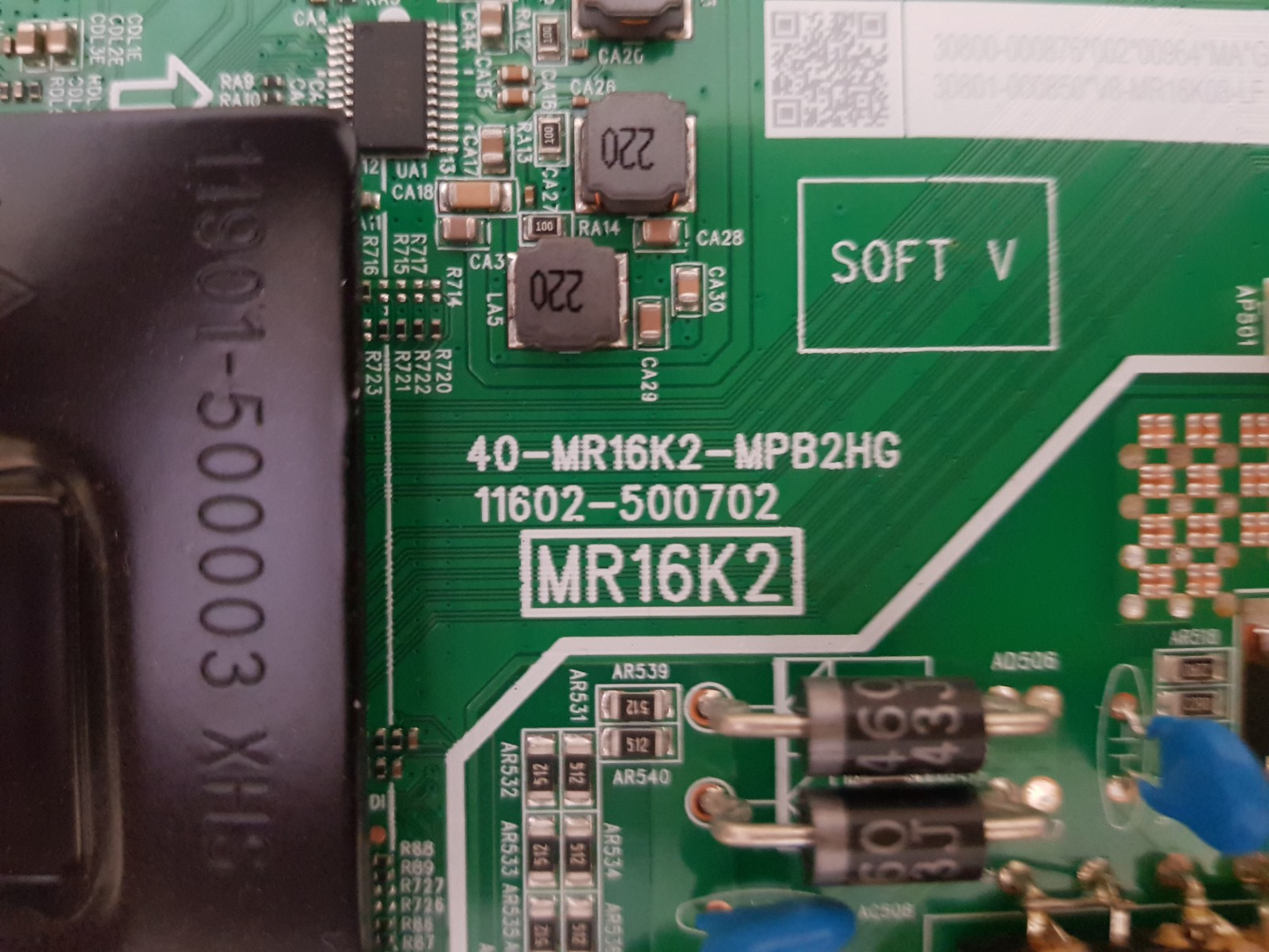 GENUINE FFALCON FF40RS52 MAIN BOARD 40-MR16K2-MPB2HG 11602-500702 MR16K2