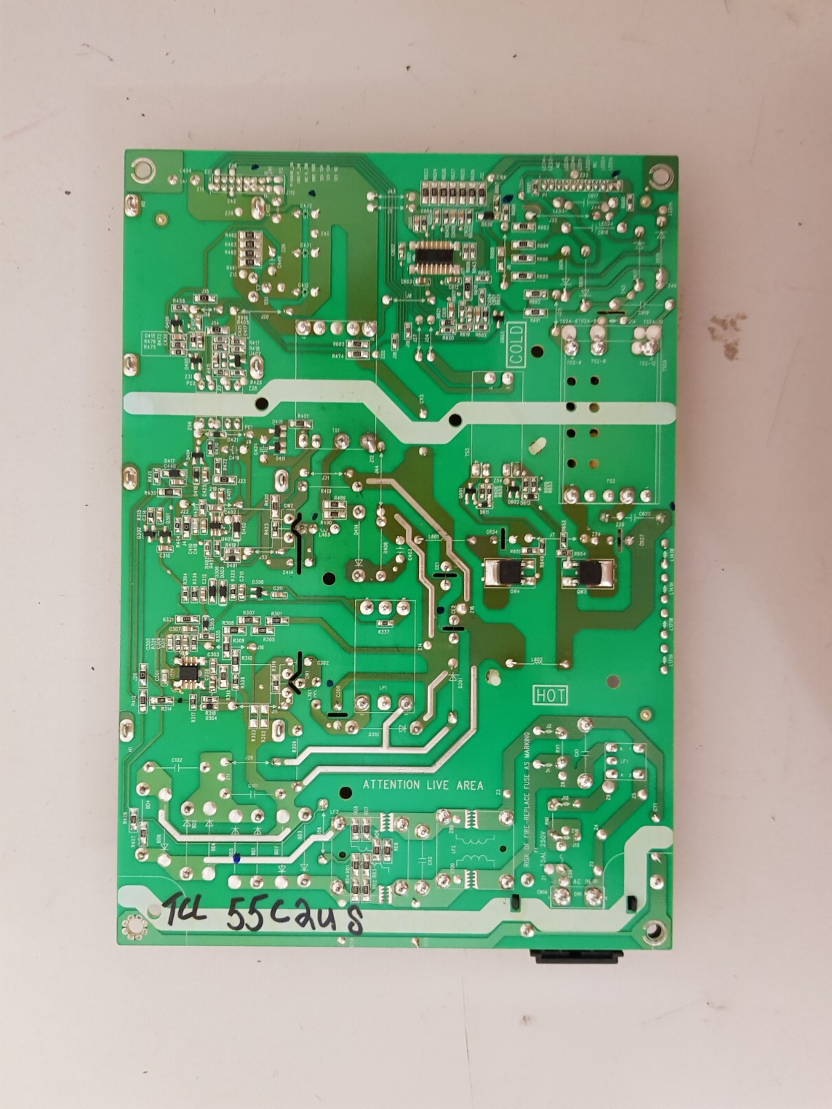 GENUINE TCL 55C2US POWER SUPPLY BOARD 40-L141H4-PWG1CG 08-L141W54-PW210AA