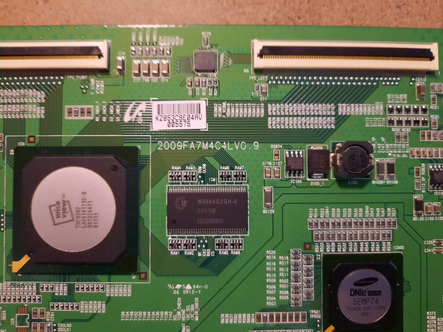 GENUINE SAMSUNG UA40B7100 T-Con Board - 2009FA7M4C4LV0.9