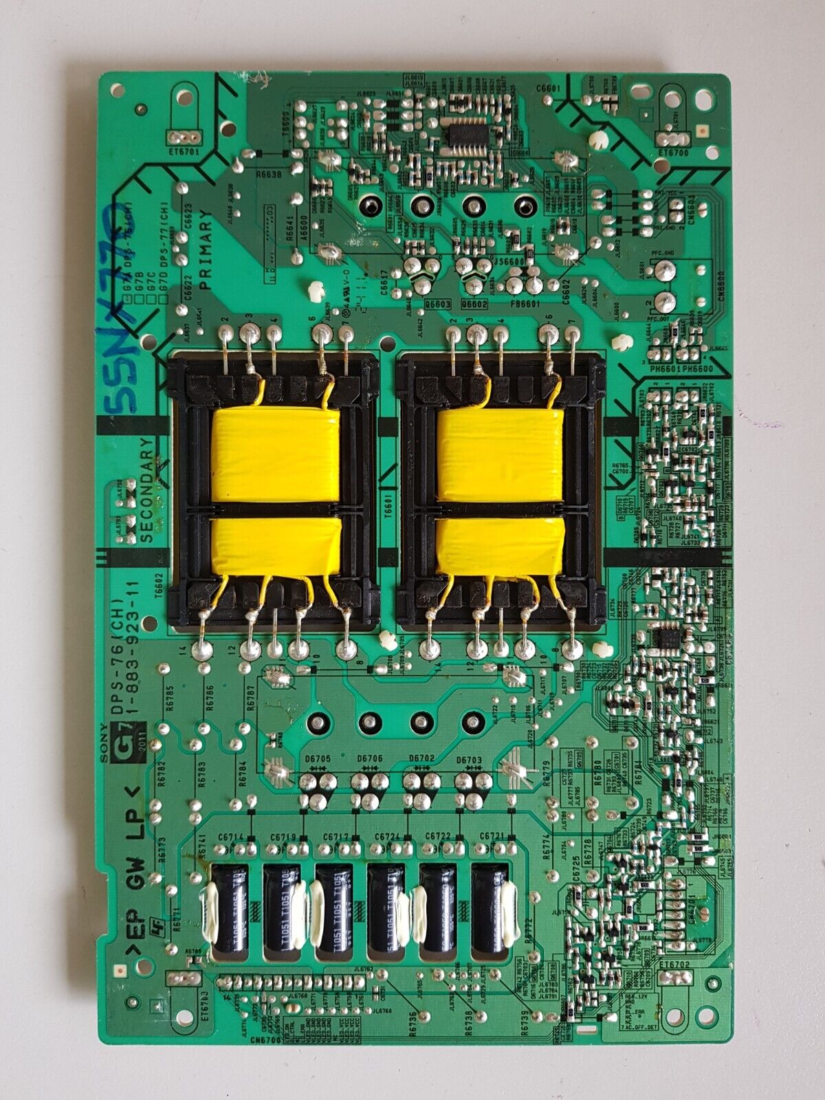 GENUINE SONY KDL55NX720 POWER SUPPLY BOARD DPS-76(CH) 1-883-923-11 G7 147430511
