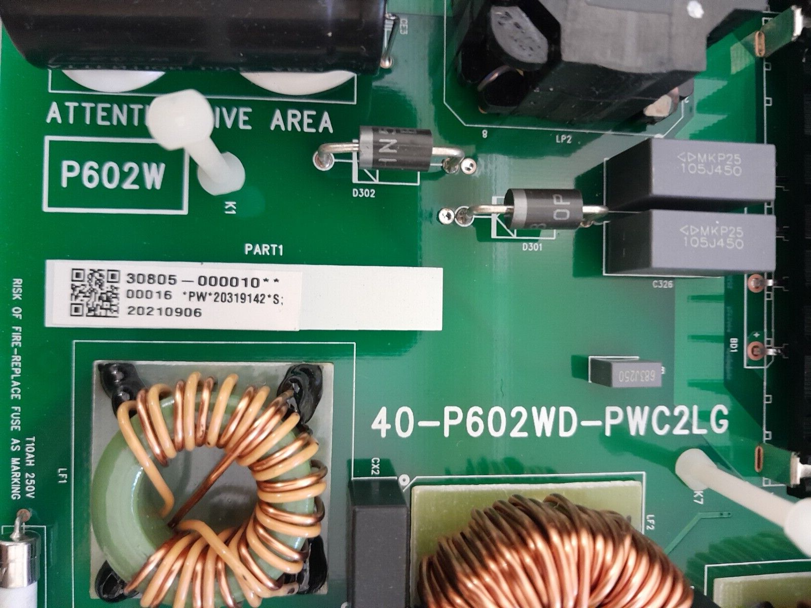 GENUINE TCL 75X925 POWER SUPPLY BOARD  40-P602WD-PWC2LG  20210906