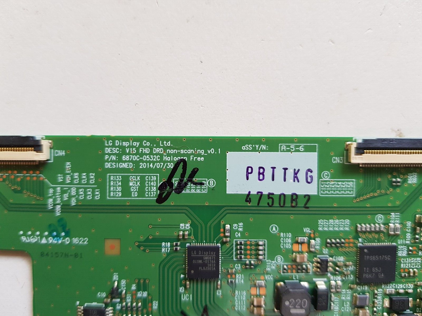 GENUINE LG 49LH570T T-CON BOARD 6870C-0532C 6871L-4750B