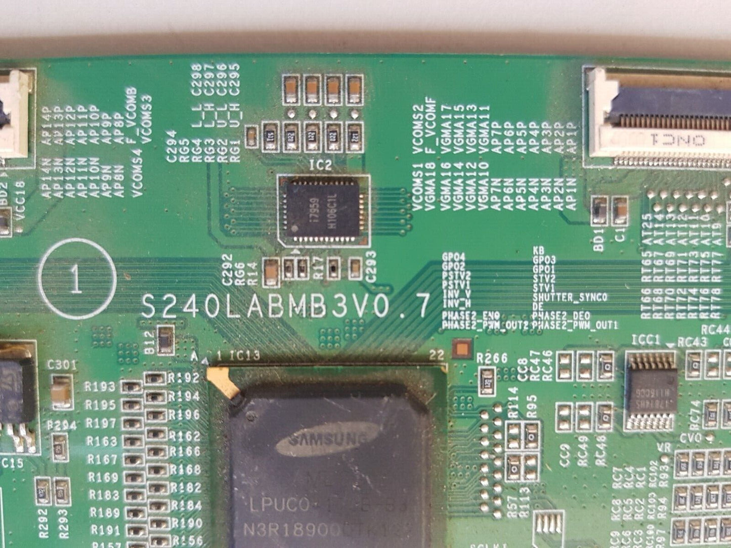 GENUINE SAMSUNG UA55D7000 T-CON BOARD S240LABMB3V0.7 E15927M LSJ550HQ01-S