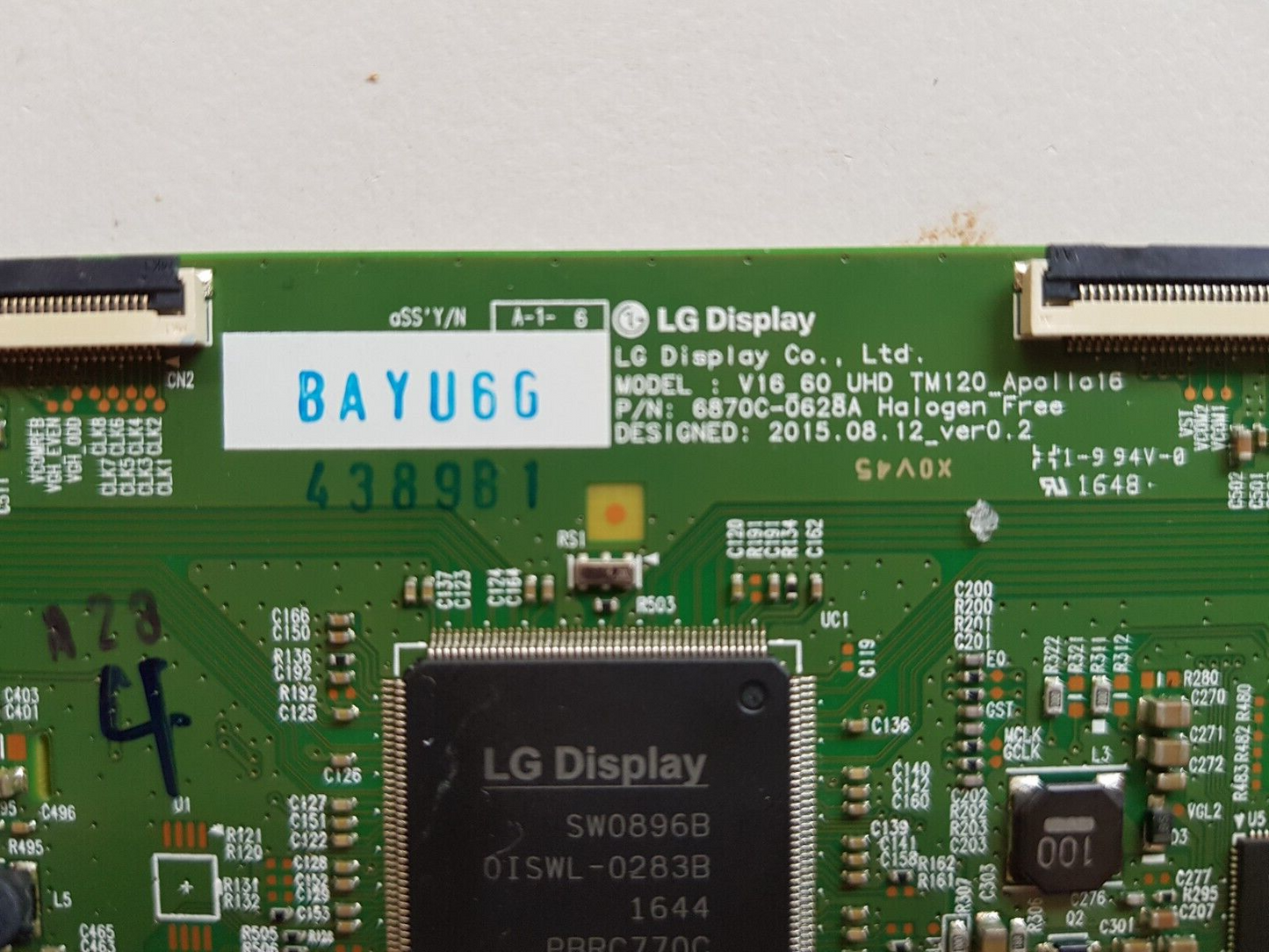 GENUINE LG 60UH652T T-CON BOARD 6870C-0628A 6871L-4389B