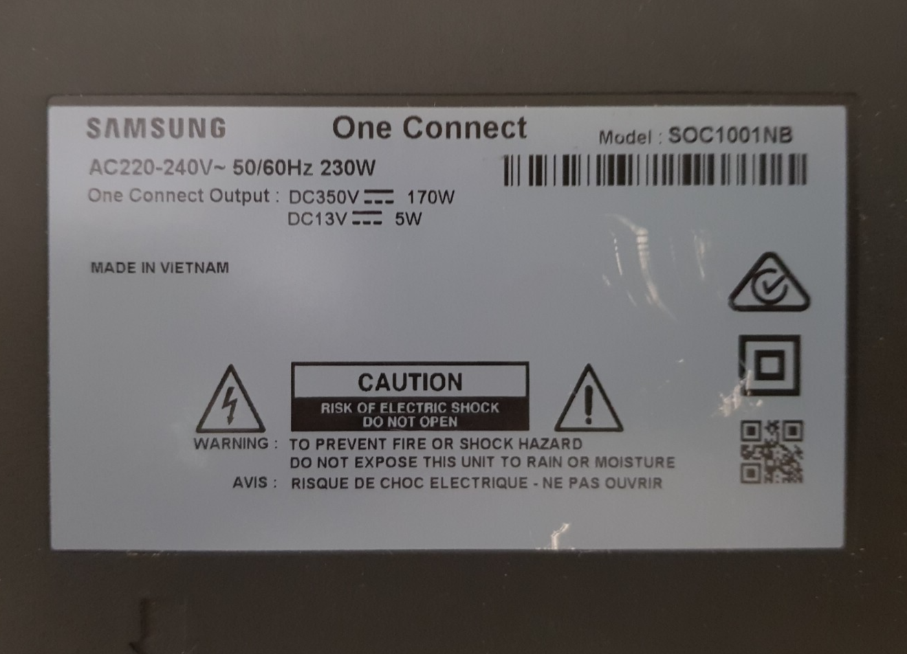 GENUINE SAMSUNG 55Q7 Q8 LS03 ONE CONNECT BOX SOC1001NB BN44-00933A BN94-12954R