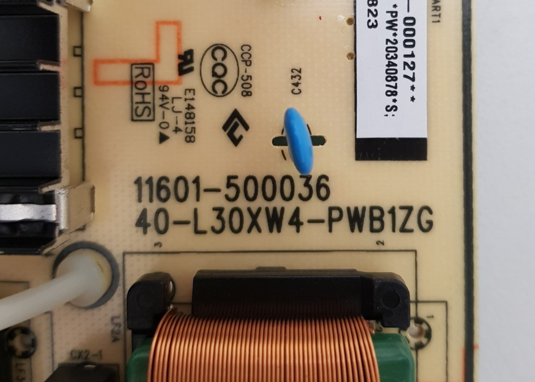 GENUINE TCL 75C735 POWER SUPPLY BOARD 11601-500036 40-L30XW4-PWB1ZG