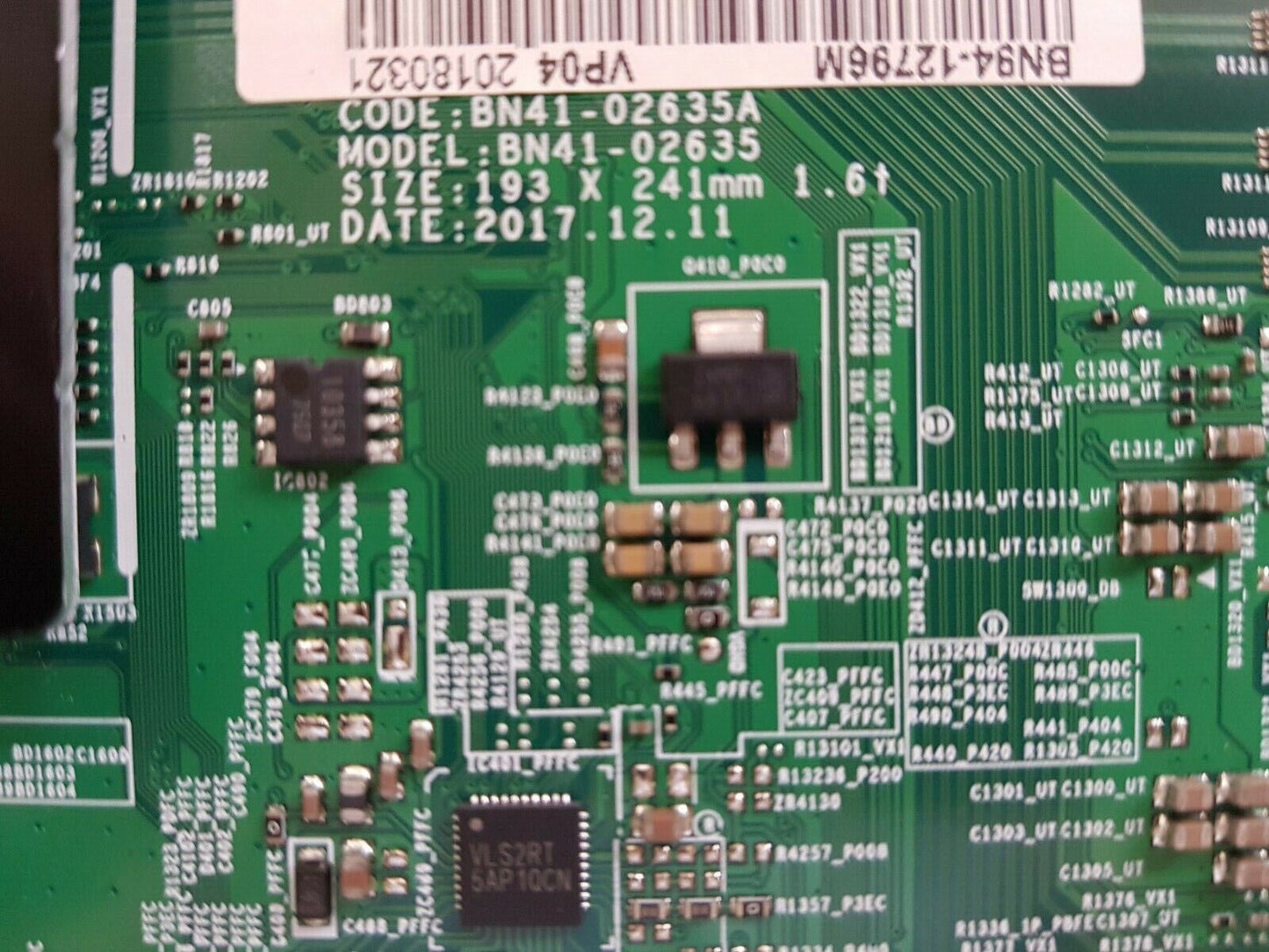 GENUINE SAMSUNG UA43NU7100 MAIN BOARD BN94-12796M BN41-02635A 20180321