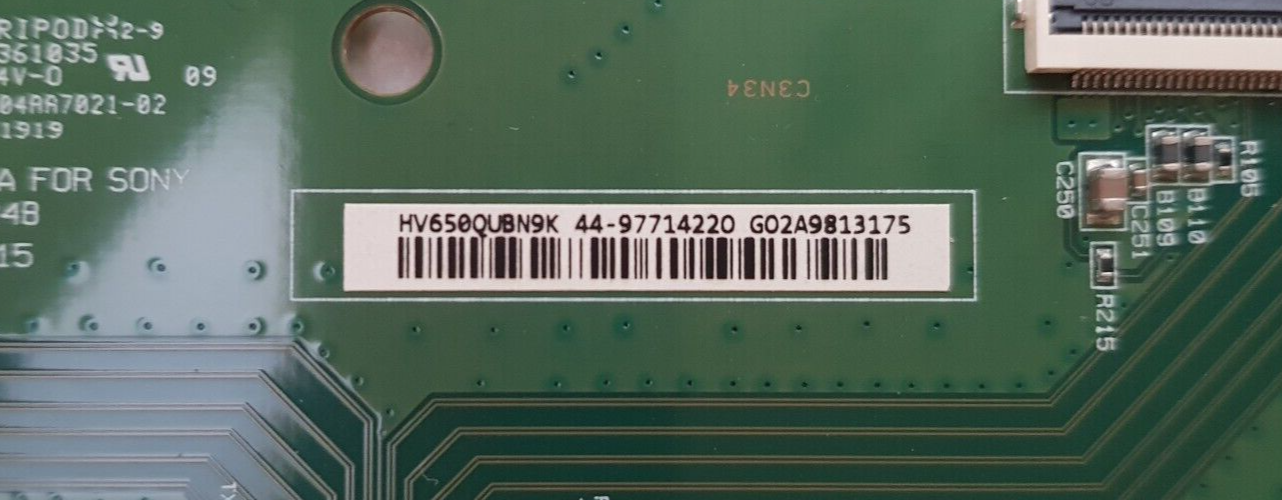 GENUINE SONY KD- 65X8000G T-CON BOARD HV650QUBN9K 44-97714220 47-6021248