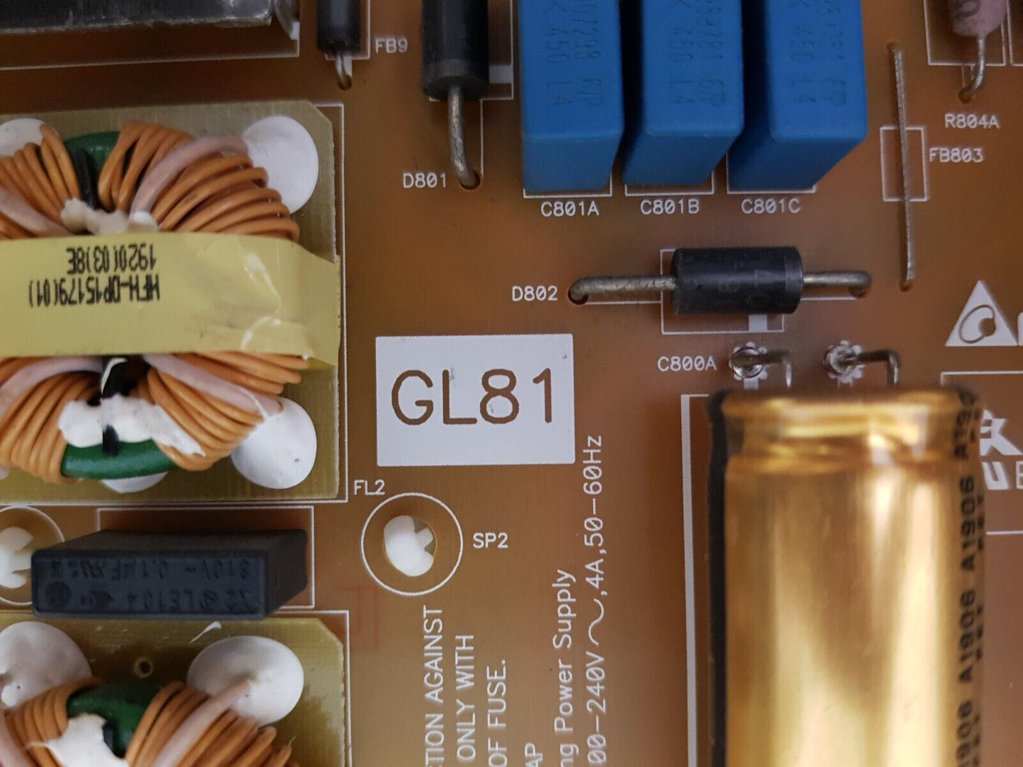 GENUINE SONY KD- 55X8500G POWER SUPPLY BOARD GL81 AP-P242AM 147473121 2955046804