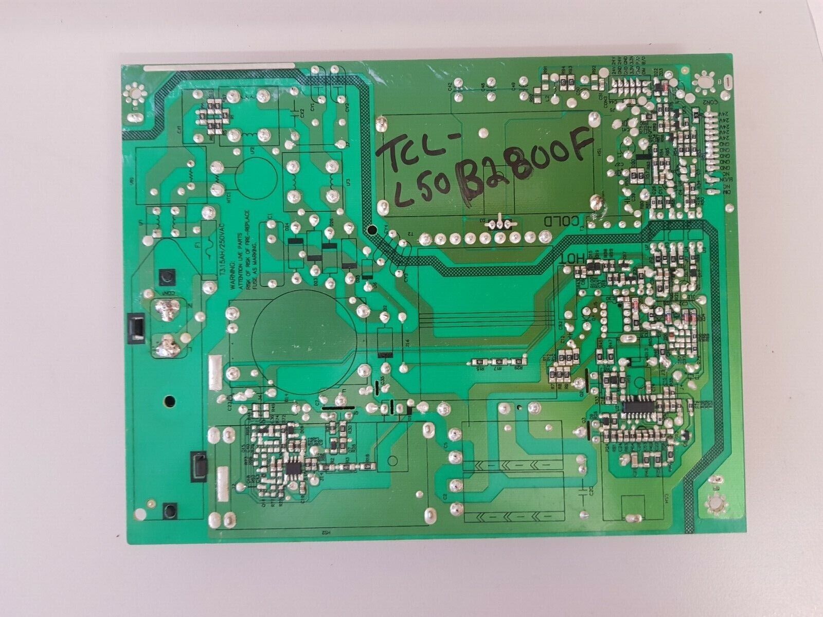 GENUINE TCL- L50B2800F POWER SUPPLY BOARD CQC09001032302 SHLD4601F