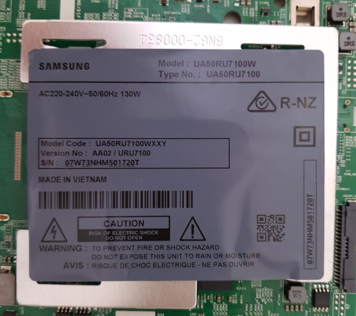 GENUINE SAMSUNG UA50RU7100 WXXY (VER AA02) MAIN BOARD BN94-14756H