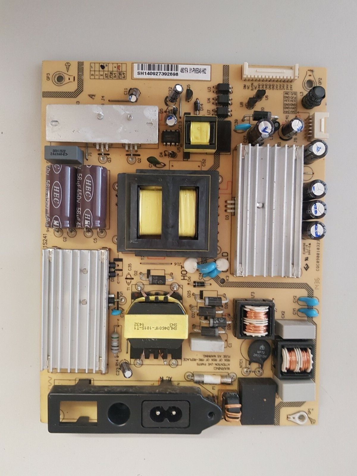 GENUINE TCL- L50B2800F POWER SUPPLY BOARD CQC09001032302 SHLD4601F