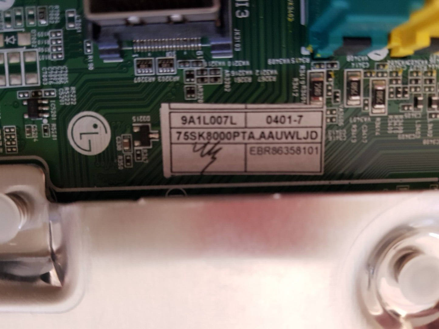 GENUINE LG 75SK8000PTA .AAUWLJD MAIN BOARD EBR86358101