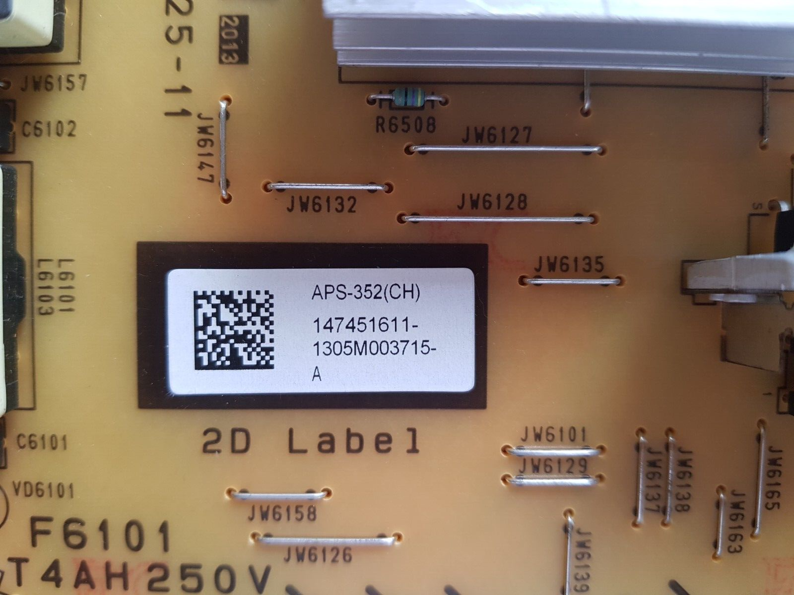 GENUINE SONY KD55X9004A POWER SUPPLY BOARD G6 APS-352 147451611 1-888-525-11