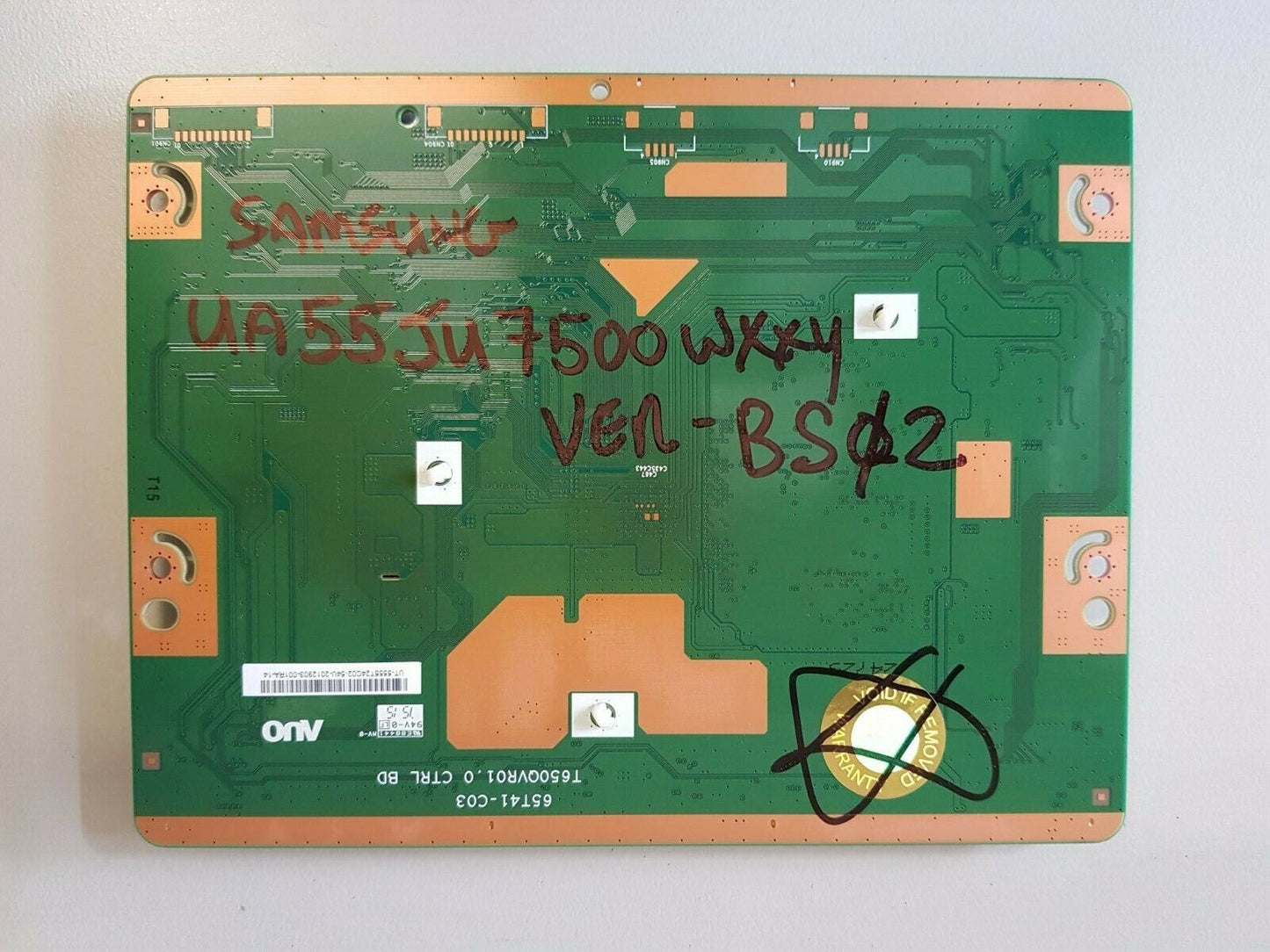 GENUINE SAMSUNG UA55JU7500 (VER BS02 & MS01) T-CON BOARD T650QVR01.0 65T41-C03