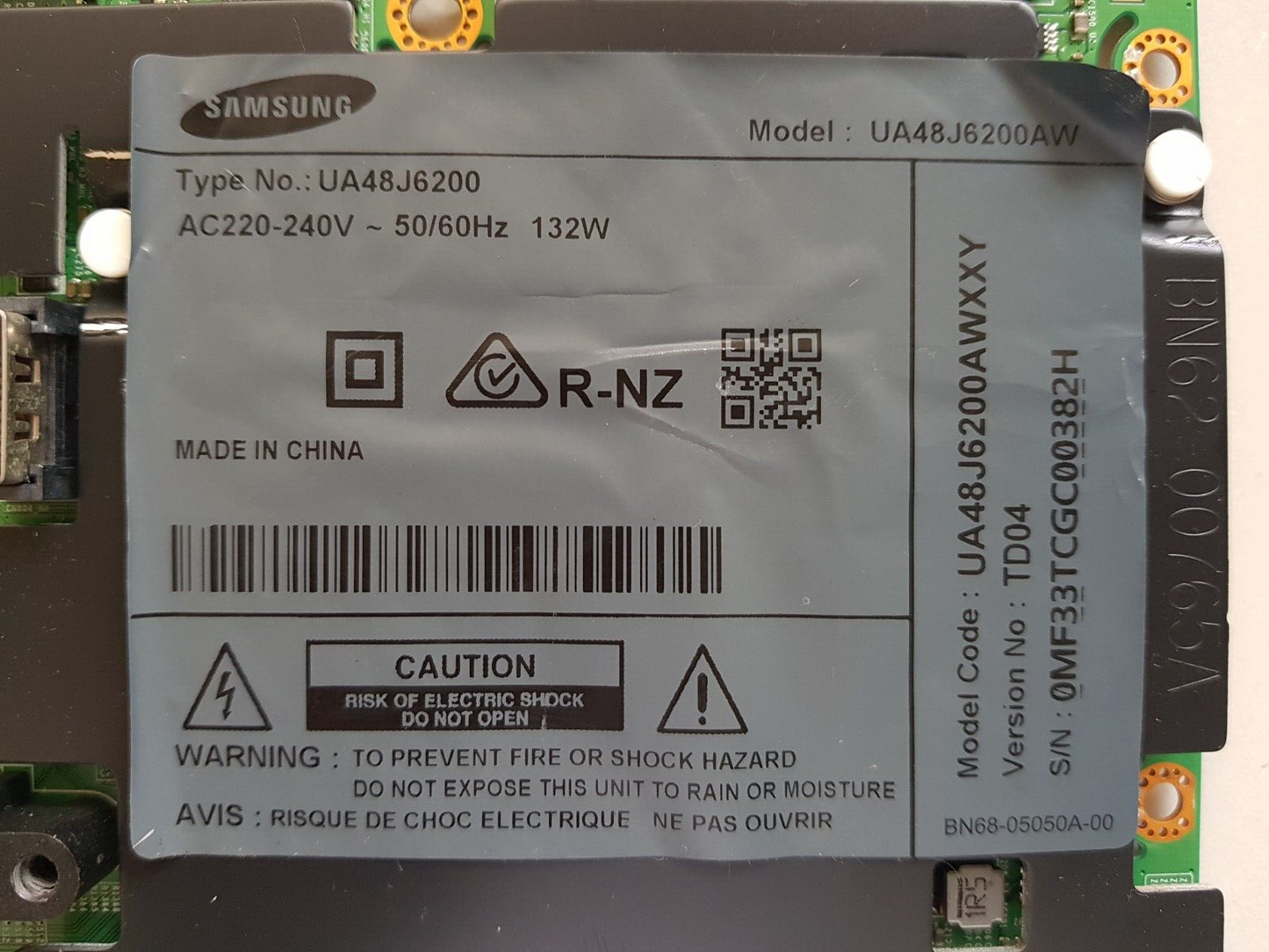 GENUINE SAMSUNG UA48J6200 (VER TD04) MAIN BOARD BN91-14304X BN91-16800E