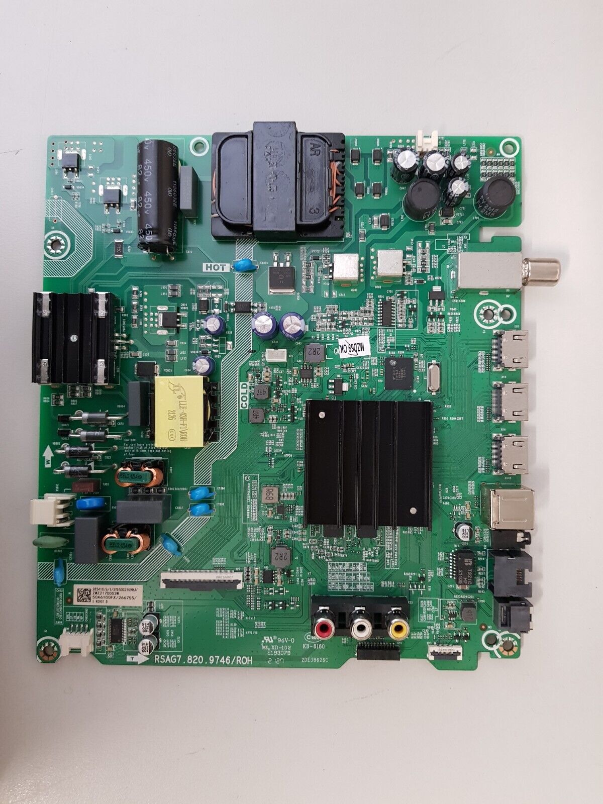 GENUINE HISENSE 50S5 MAIN BOARD RSAG7.820.9746 50A6100FX