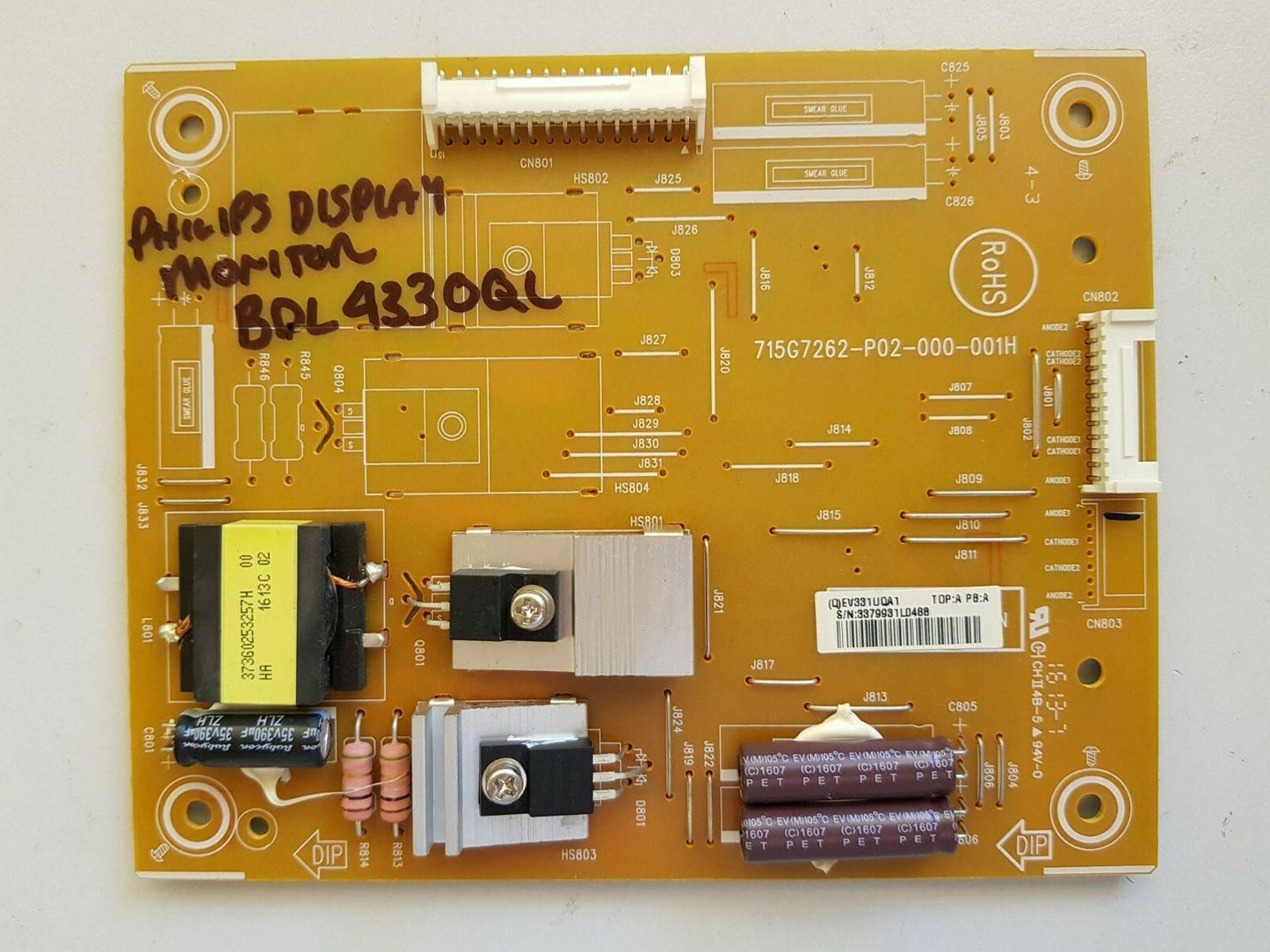 GENUINE PHILIPS BDL4330QL LED DRIVER BOARD 715G7262-P02-000-001H