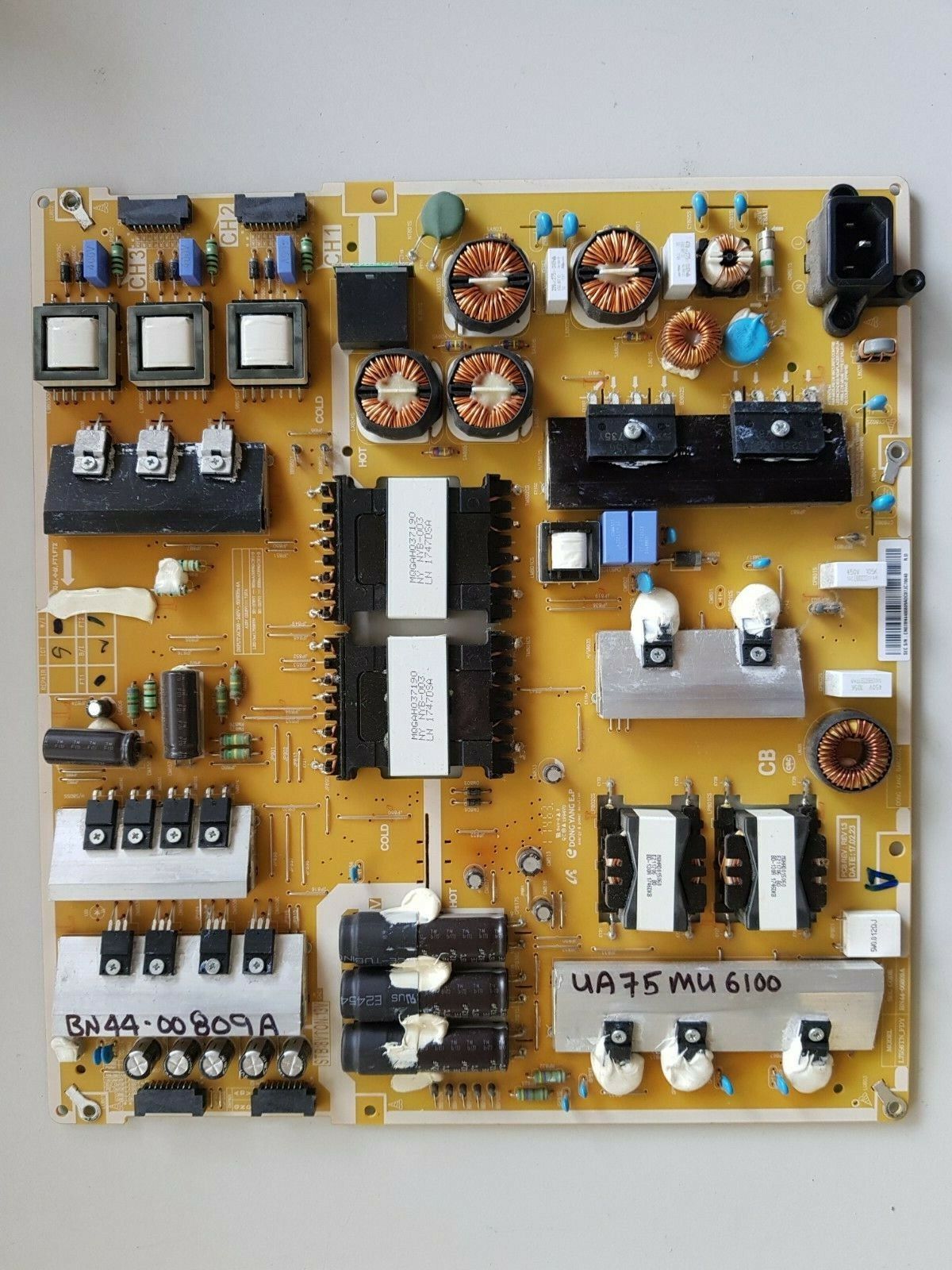 GENUINE SAMSUNG UA75JU6400 UA75MU6100 UA75MU6103 POWER SUPPLY BOARD BN44-00809A