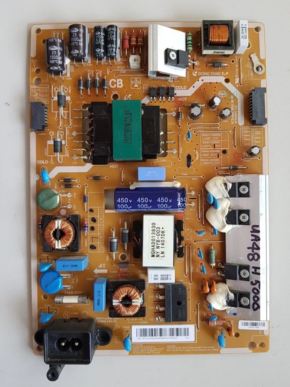 GENUINE SAMSUNG UA48H5000 POWER SUPPLY BOARD BN44-00699B L48SF_EDY