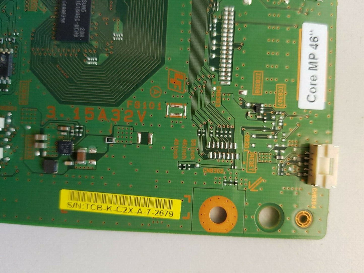 GENUINE SONY KDL-46HX850 TCON BOARD 1P-111CX00-4010