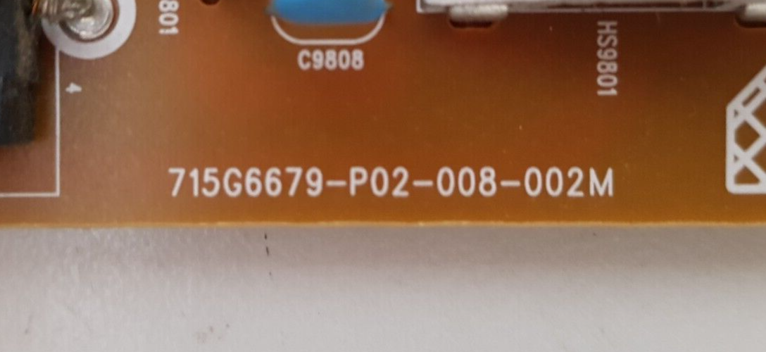 GENUINE PHILIPS 43PUT6801/79 POWER SUPPLY BOARD 715G6679-P02-008-002M