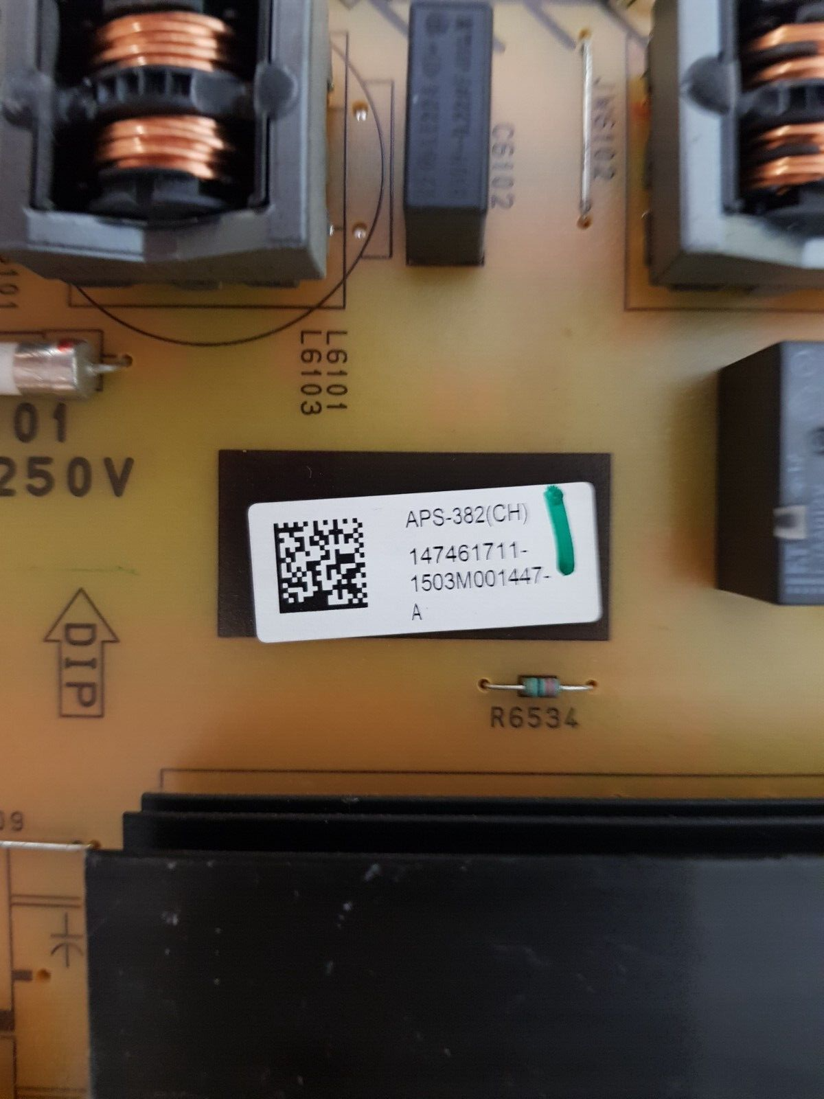 GENUINE SONY KD- 65X8500C POWER SUPPLY BOARD GL1 1-894-727-11 APS-382 147461711