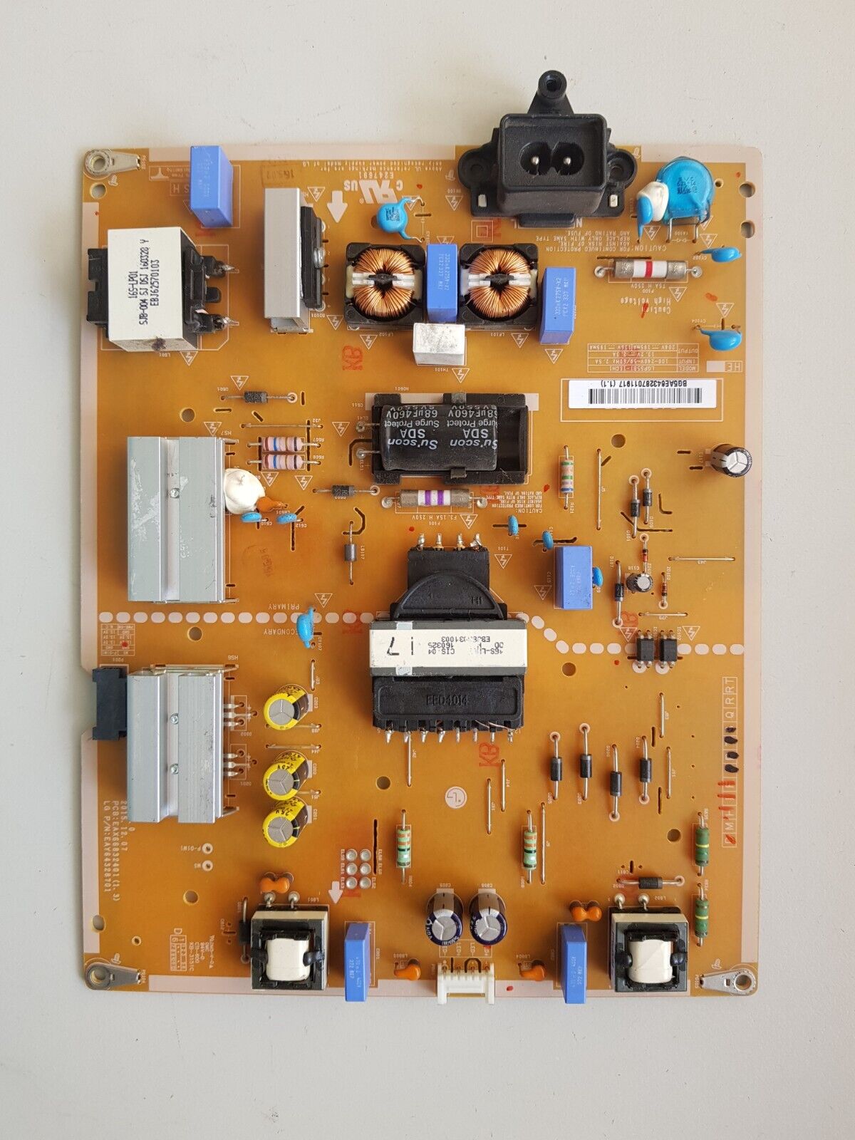 GENUINE LG 55LH5750 POWER SUPPLY BOARD EAY64328701 EAX66832401 1.3 LGP55B1-16CH1